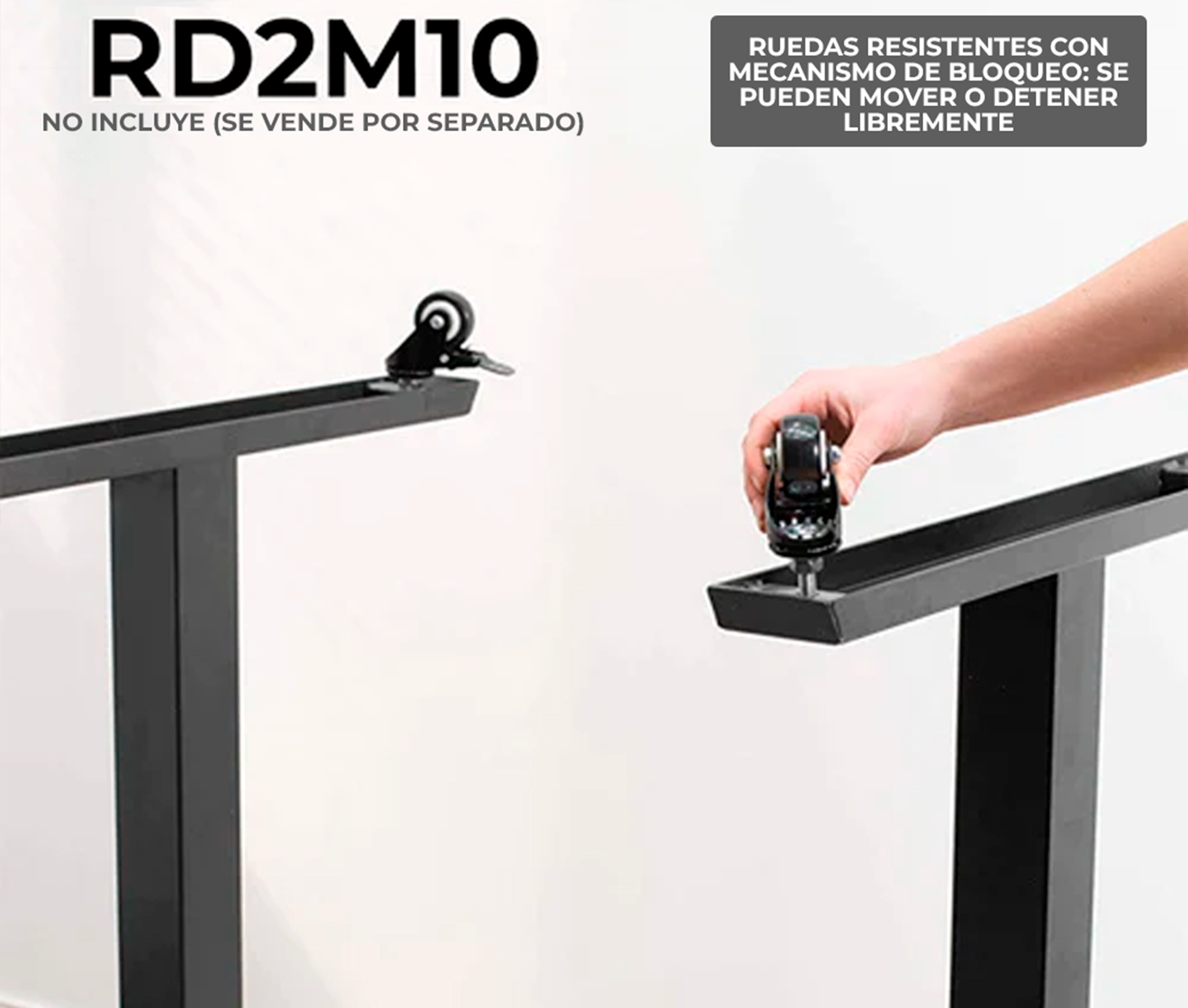 Mesa Escritorio Eléctrico con Bandeja para Teclado / Altura Regulable