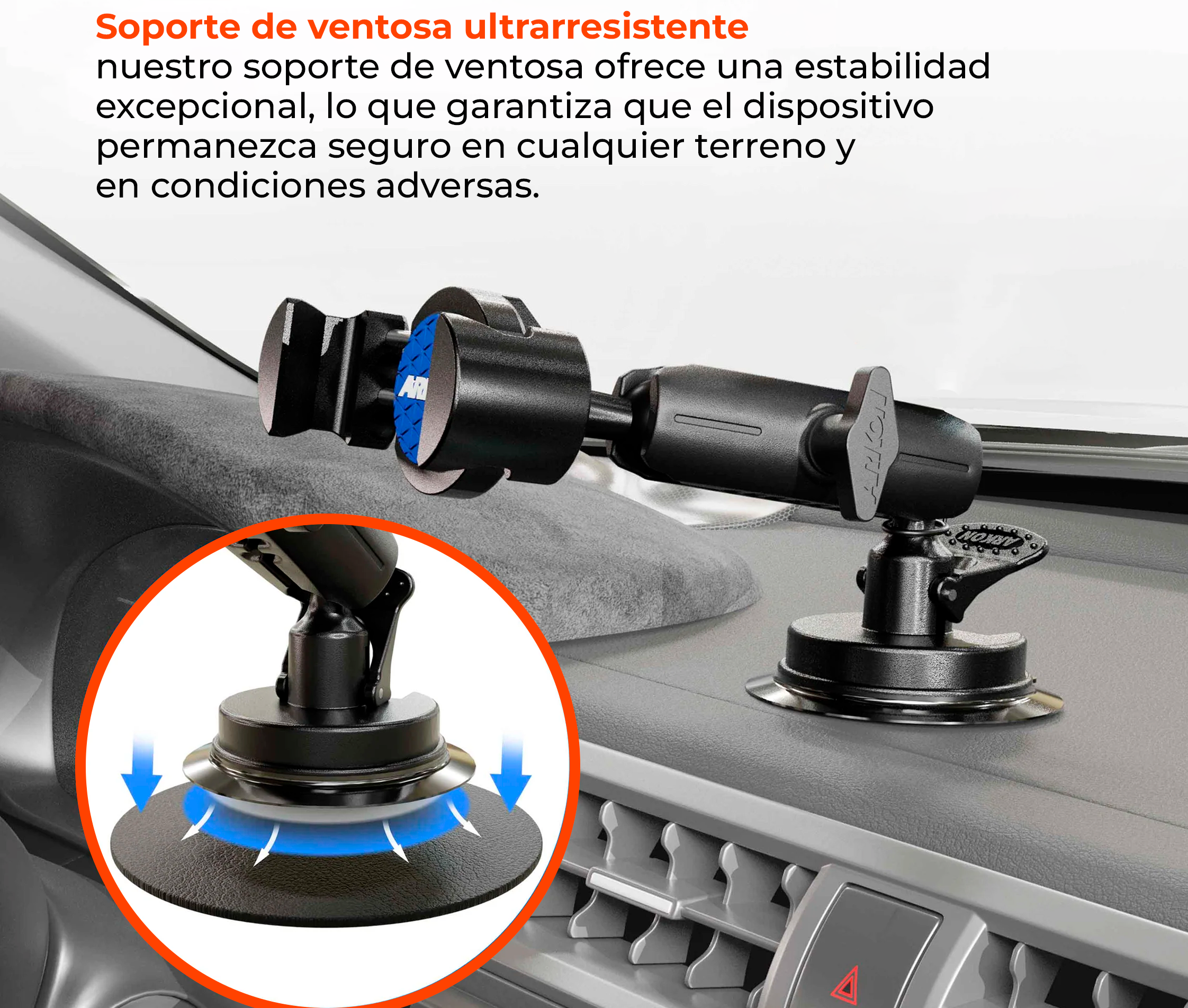 Soporte para Celular Montaje en Espejo Vidrio o mesa