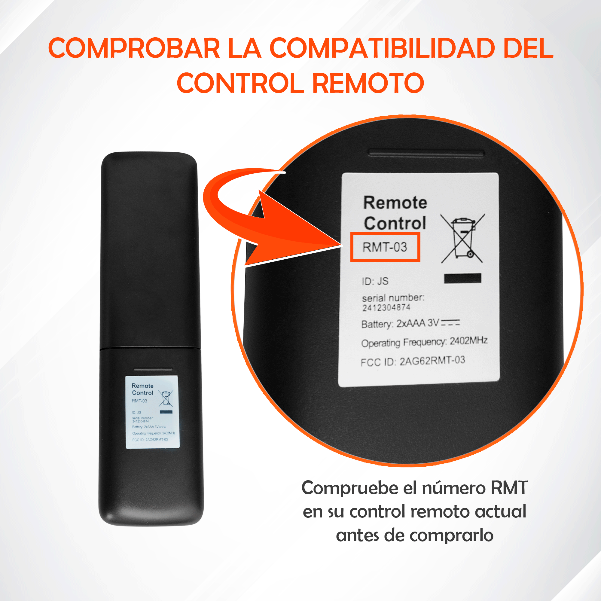 Control Remoto RF para Rack Motorizado GliXCO