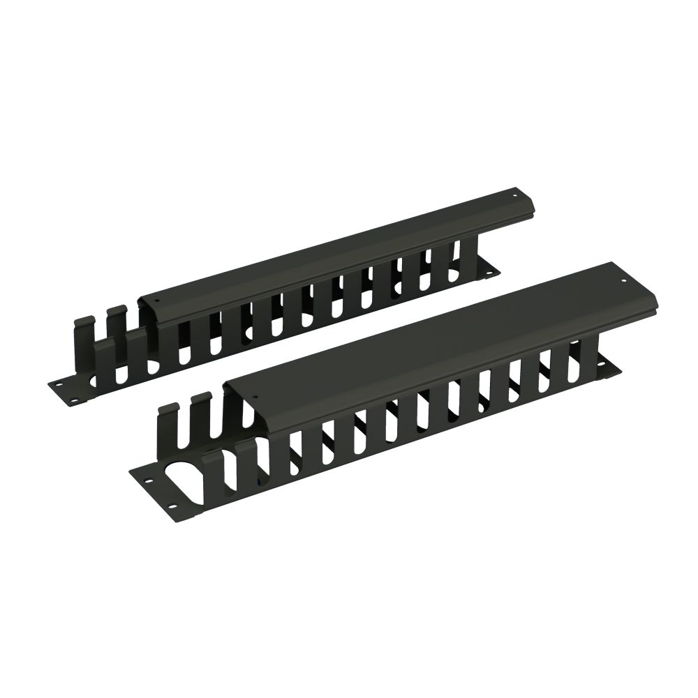 Ordenador de cables metálico 1RU con tapa