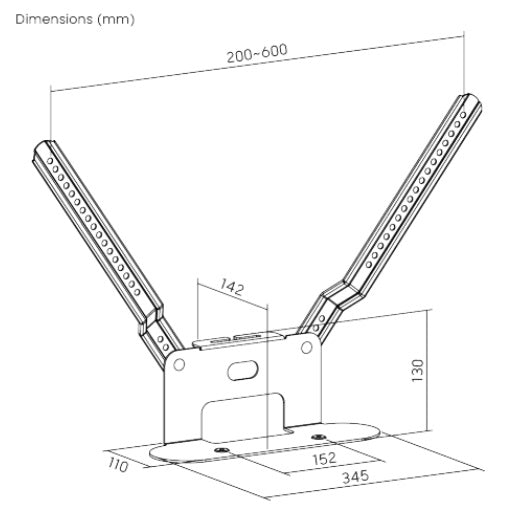 SOPORTE PARA BARRA DE SONIDO SONOS® BEAM