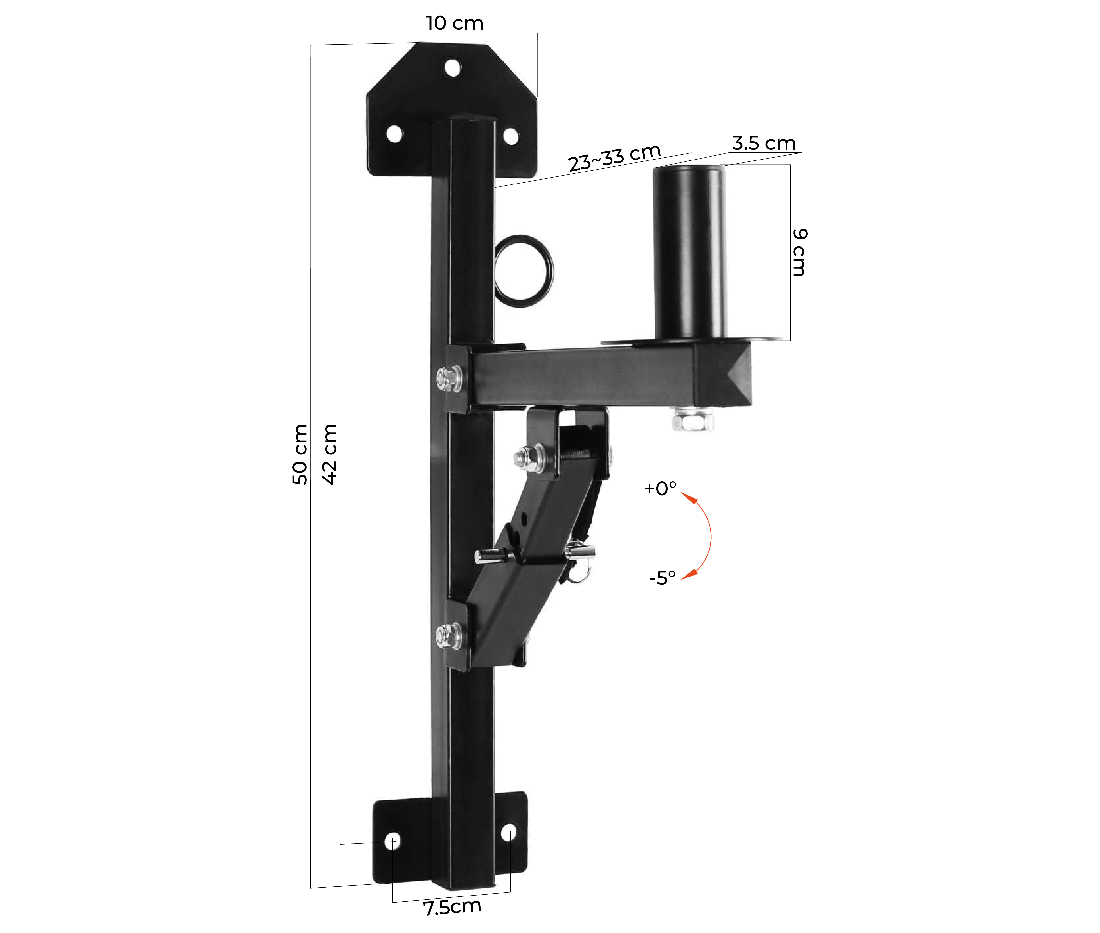Rack de Pared Caja Acustica Parlante Activo / Carga 40 Kg
