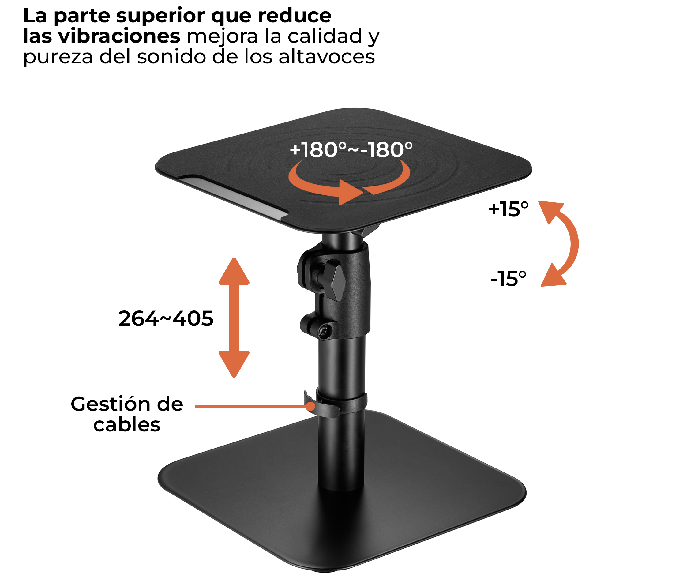 Soporte Universal para Parlante Altavoz de Sobremesa (PAR)