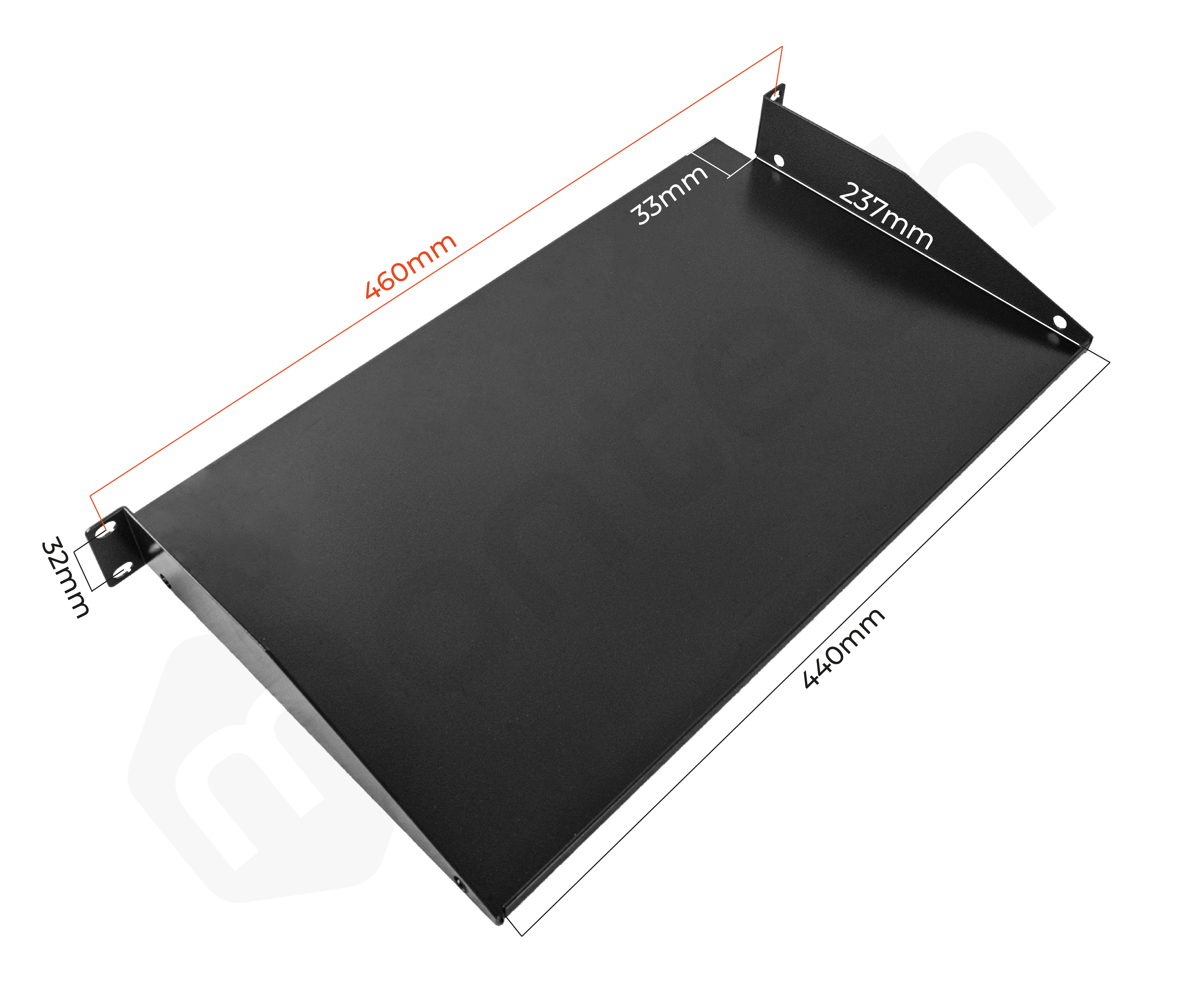 Bandeja Fija para Servidores / 1RU / Profundidad 27 cm