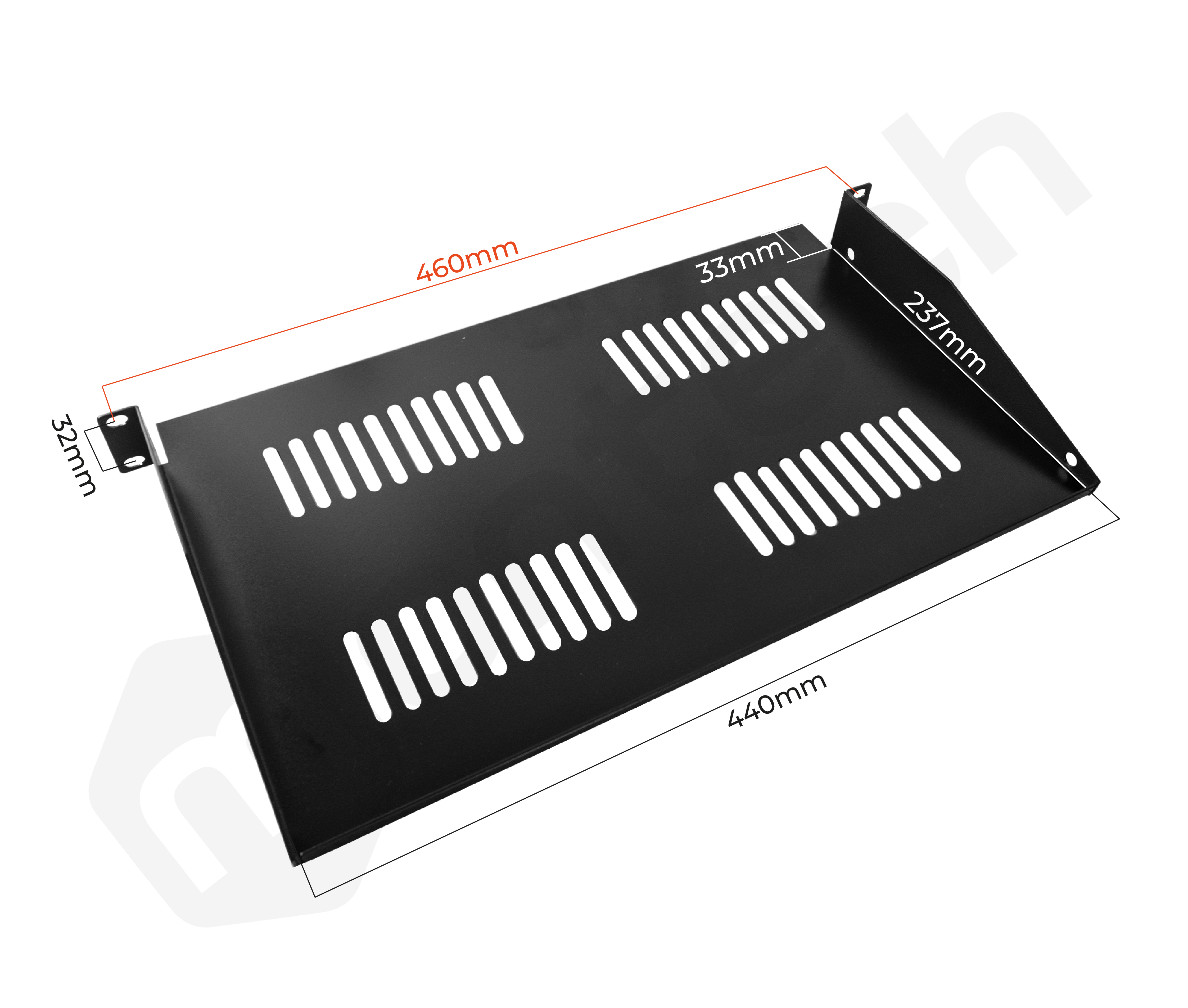 Bandeja para Servidores / 1RU / Profundidad 27 cm