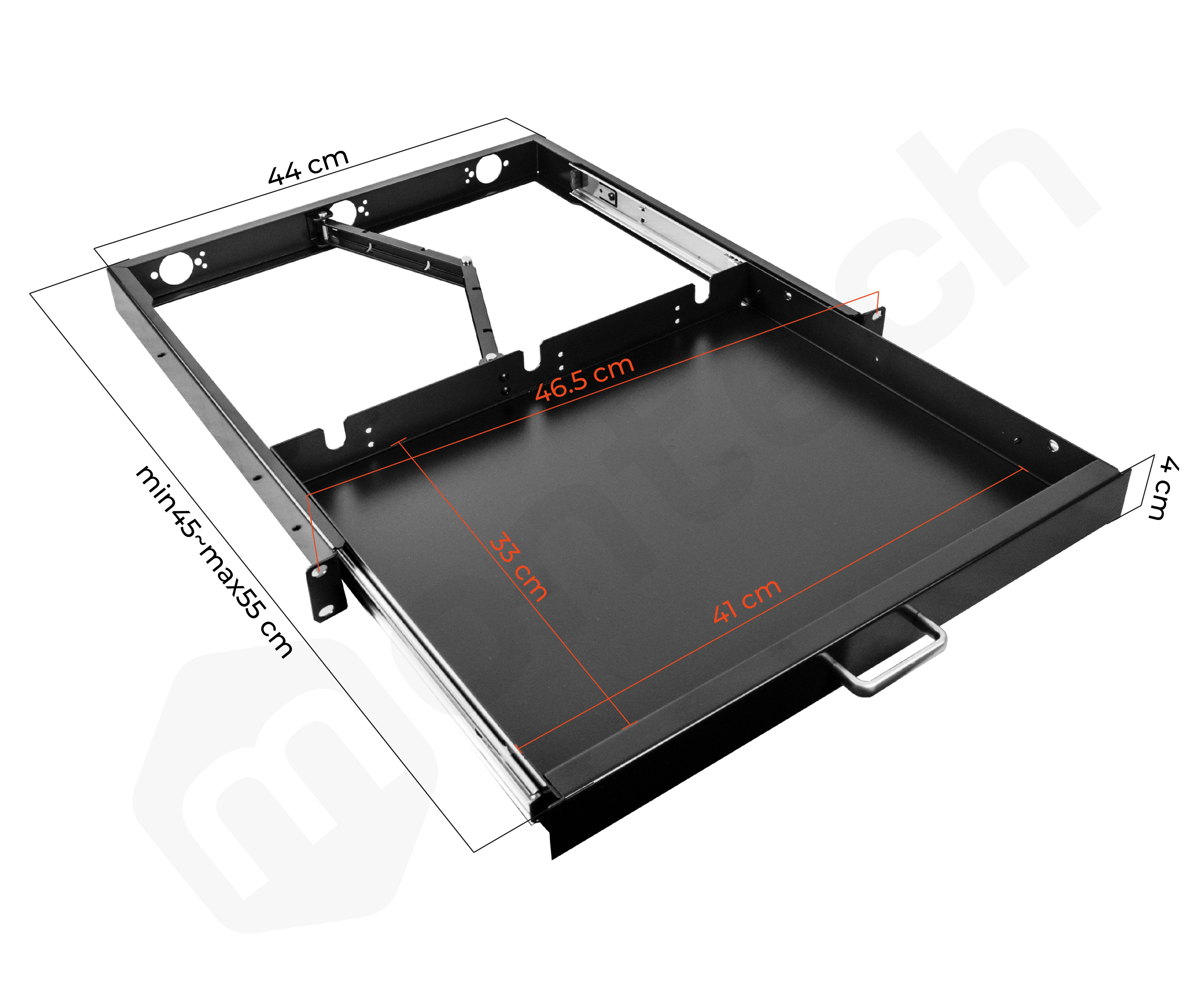 Bandeja Deslizante Regulable para Teclado / 1RU