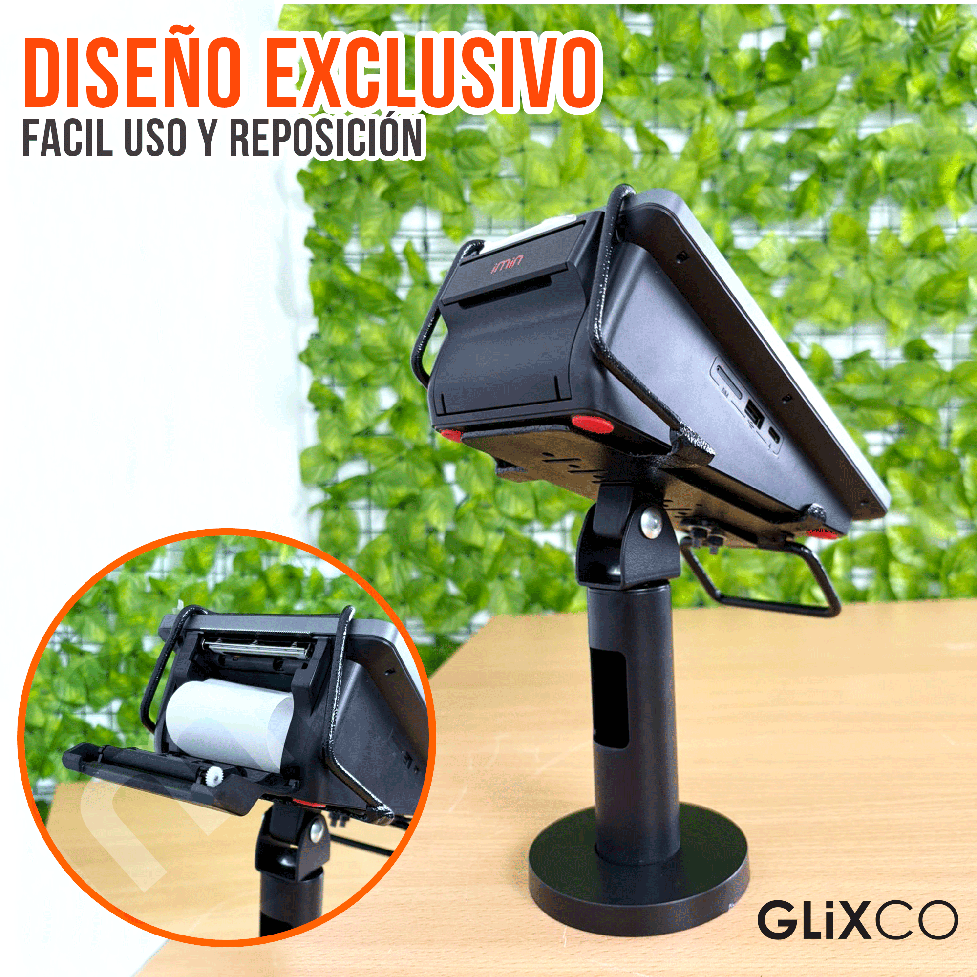 Soporte Antirrobo para POS IMin M2Max