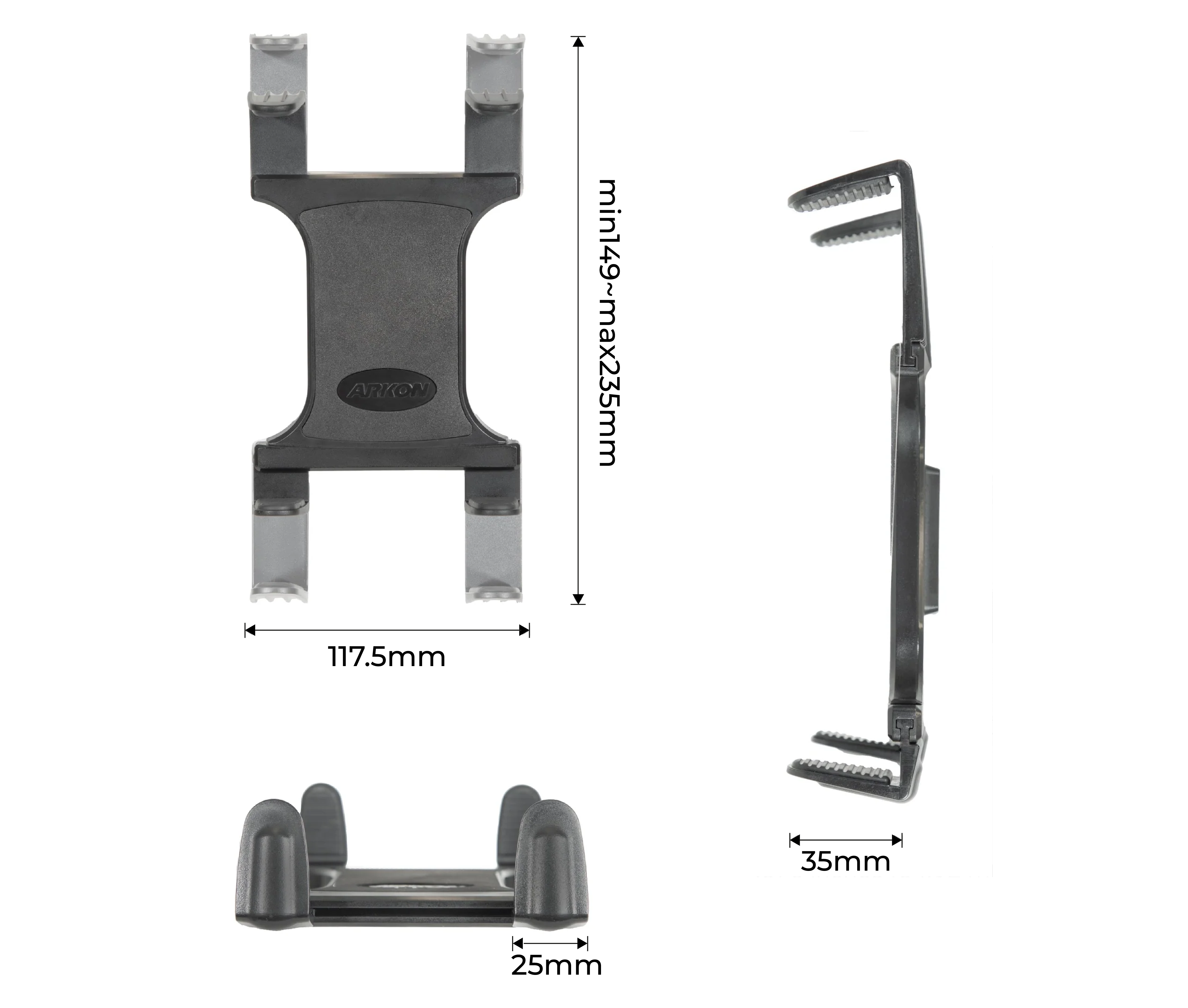 Soporte Universal para Tablet 7 a 18.4 Pulg / Fijación con tornillos a superficies planas sólidas