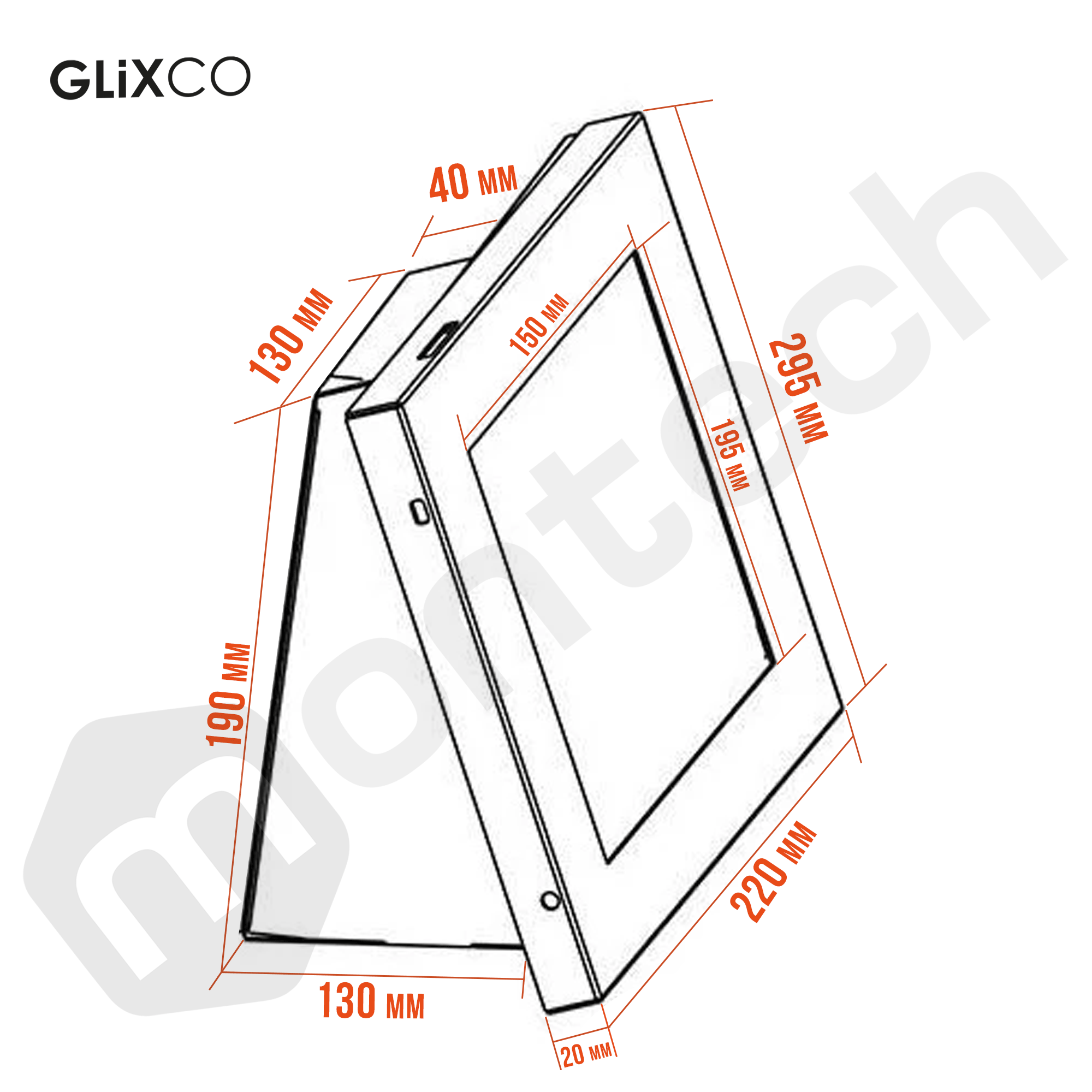 Soporte de seguridad para Tablet iPad 9.7 con Base - Pared