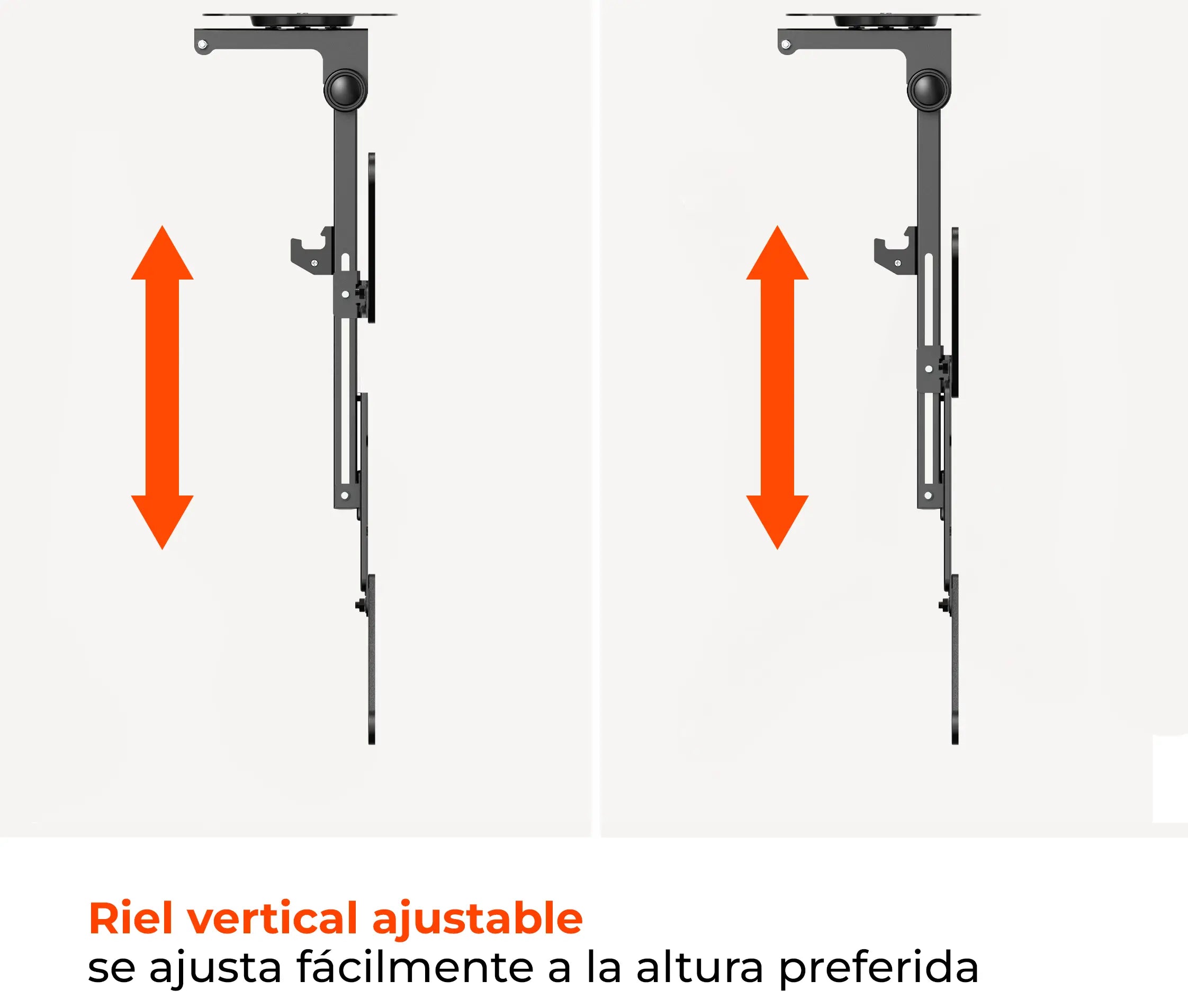 Rack Techo Plegable para TV 23 a 43 Pulg / VESA Max 400x400mm / Carga 20 kg