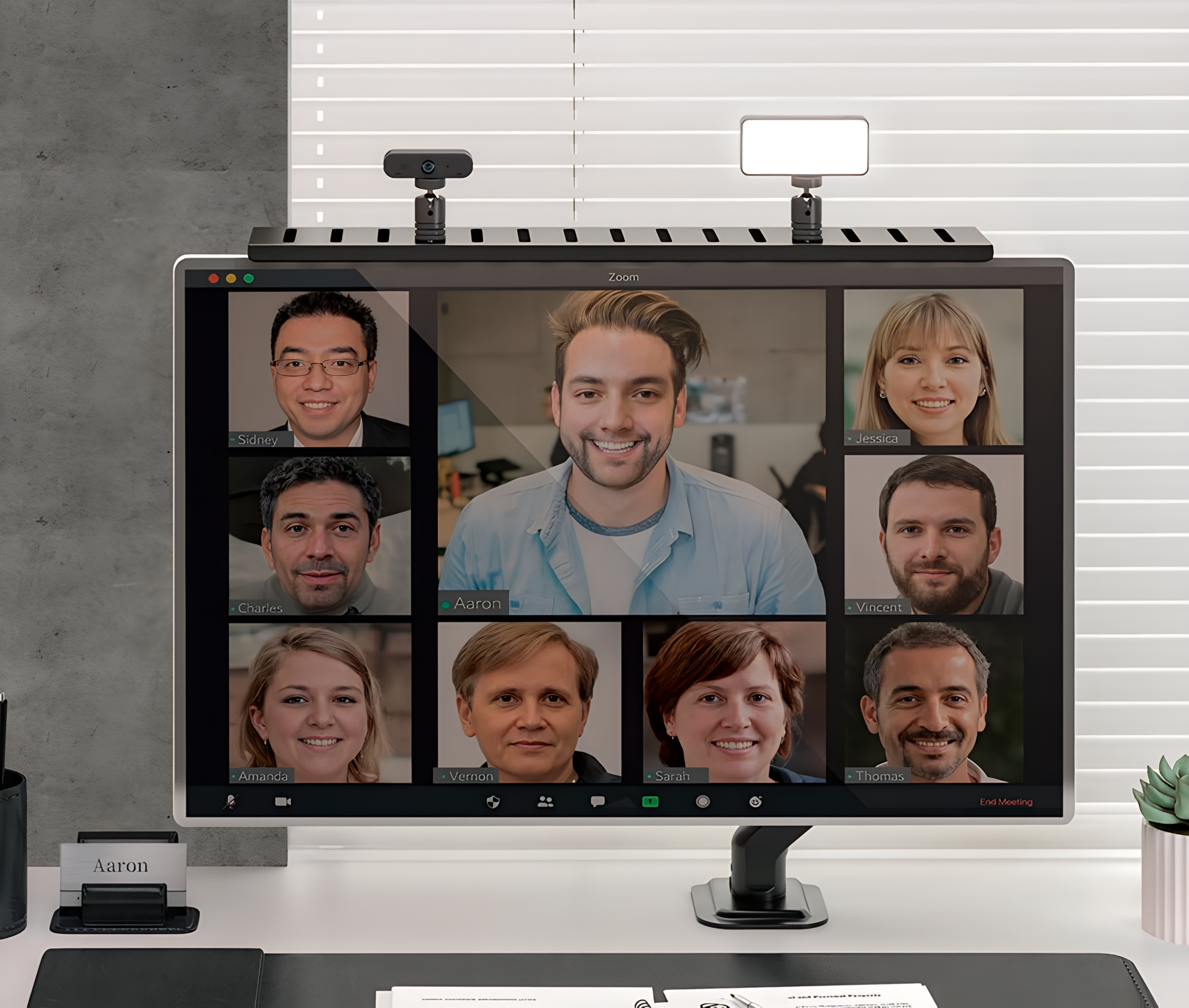 Estante de dispositivos compatible con VESA - Todo en uno