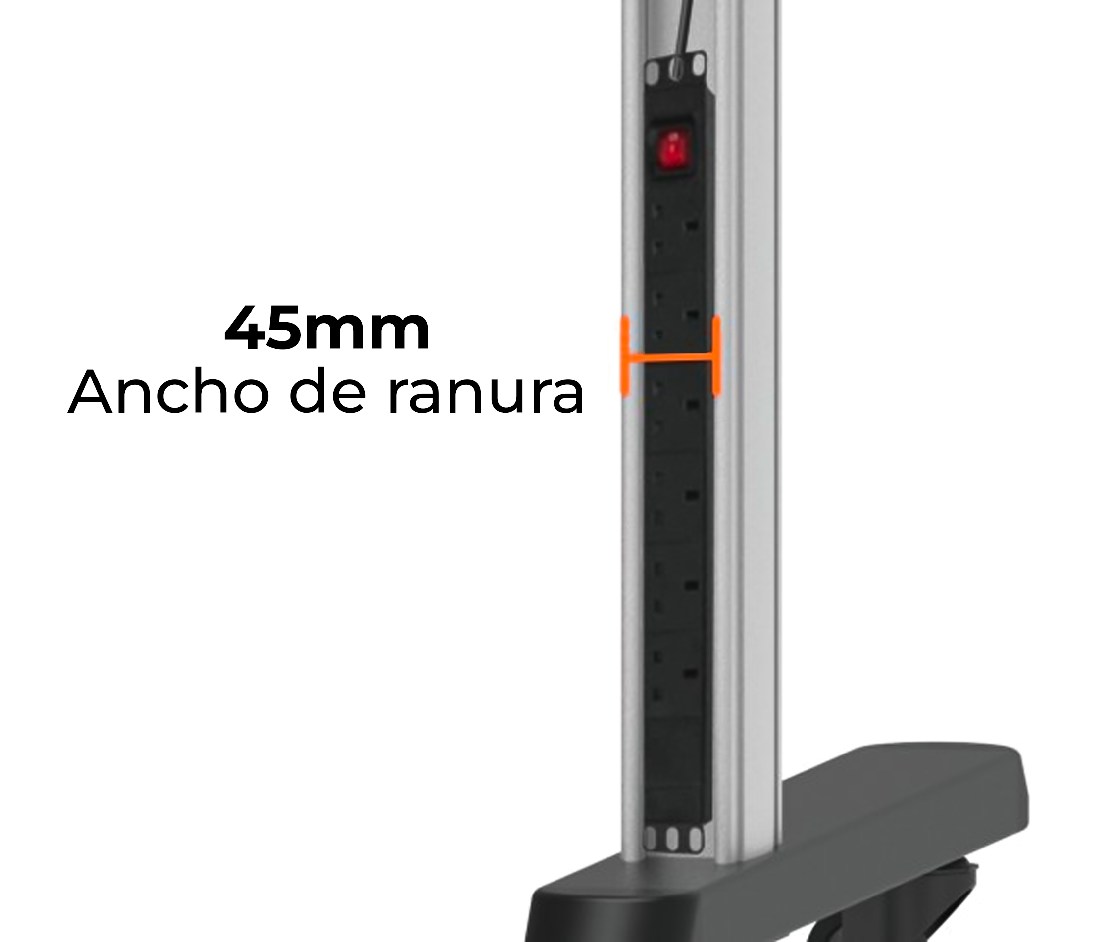 Pedestal con Base Atornillada TV LG 110 Pulg / 110UM5J-B / 110UM5K-B / VESA Max 1700x800mm / Carga 150 kg