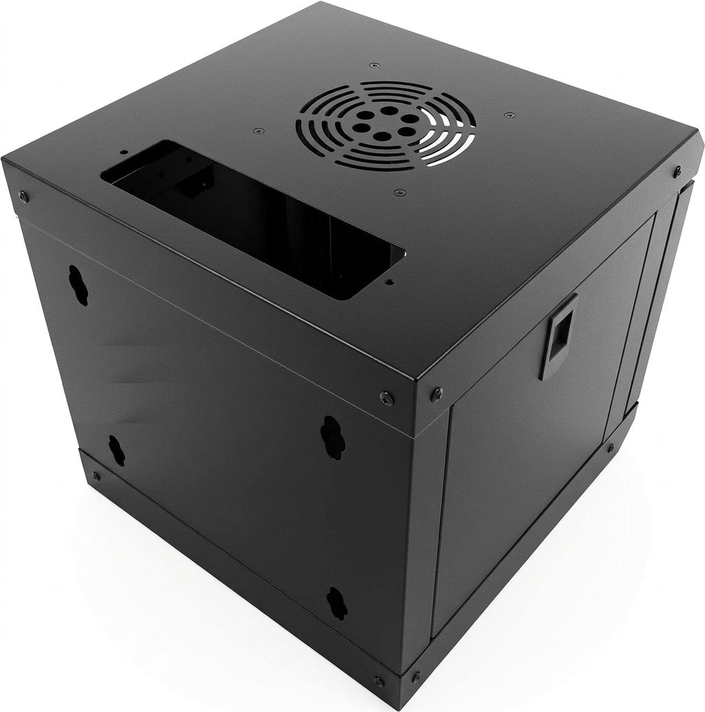 GABINETE DE PARED SOHO MINI 10" / 4RU / 30x30 cm (Anch x Prof) / PUERTA FRONTAL VIDRIO