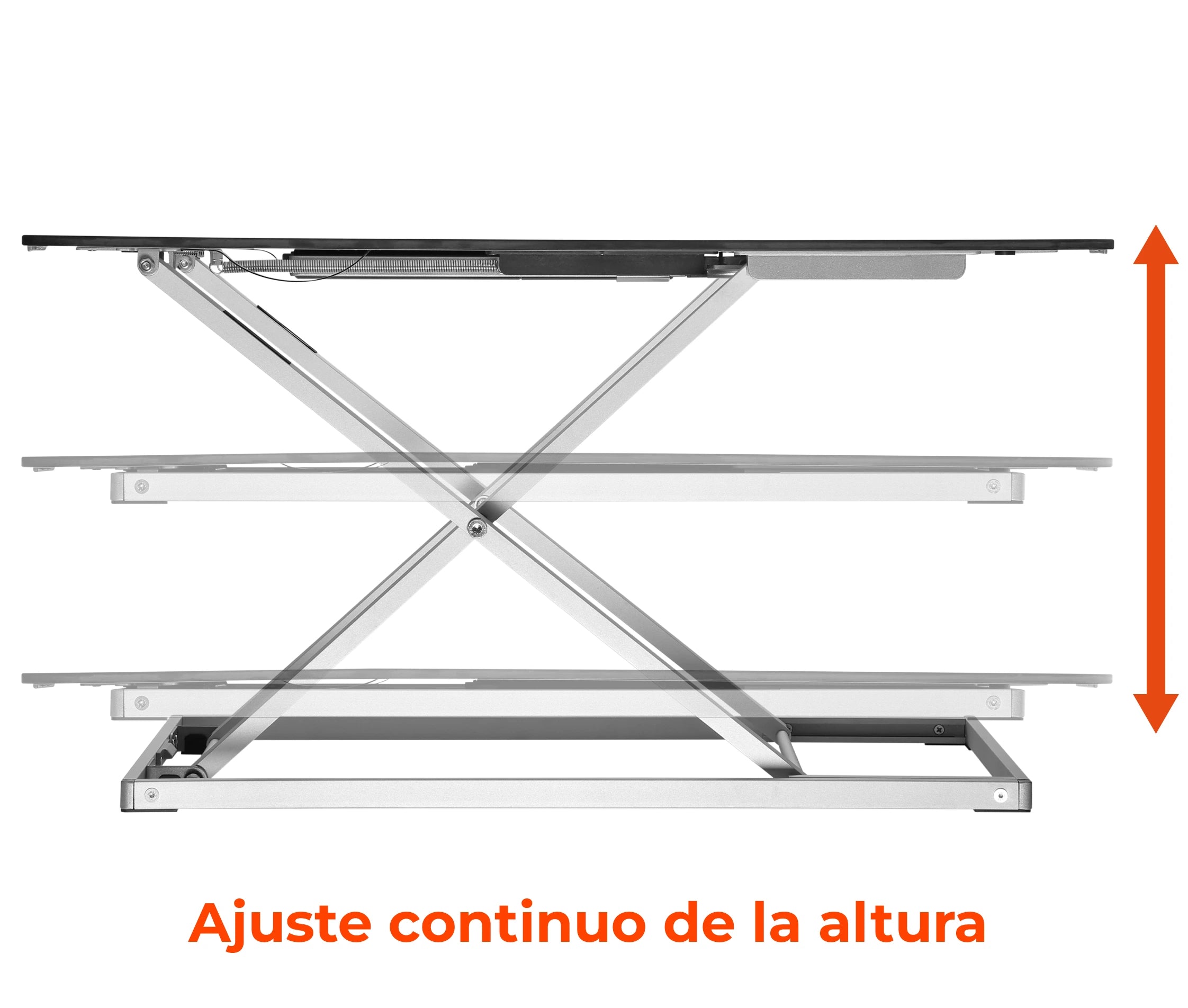 Escritorio Sobremesa con Altura Regulable para Laptop / Trabaje Parado o Sentado / Medida 80x32 cm