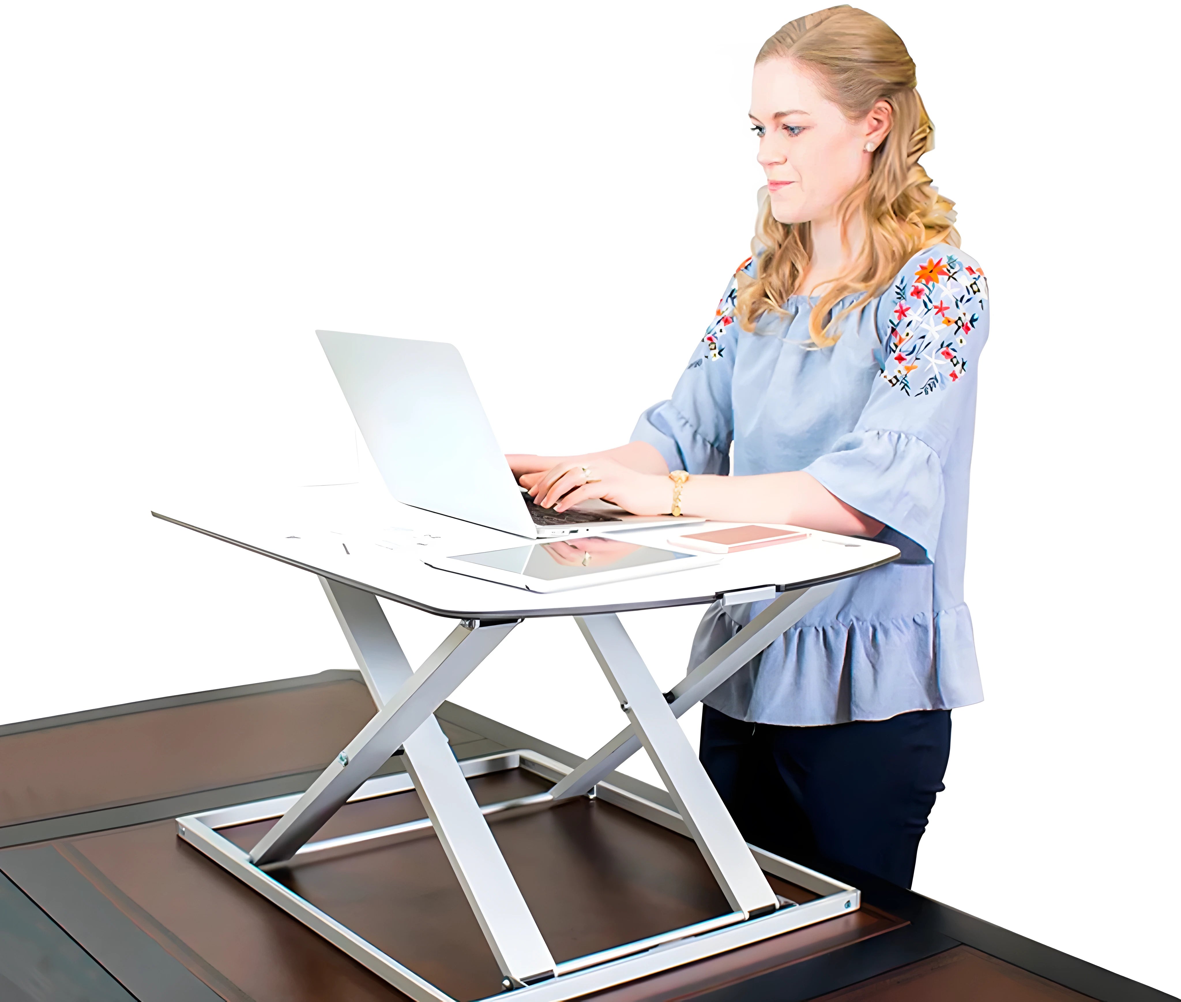 Escritorio Sobremesa con Altura Regulable para Laptop / Trabaje Parado o Sentado / Medida 80x32 cm