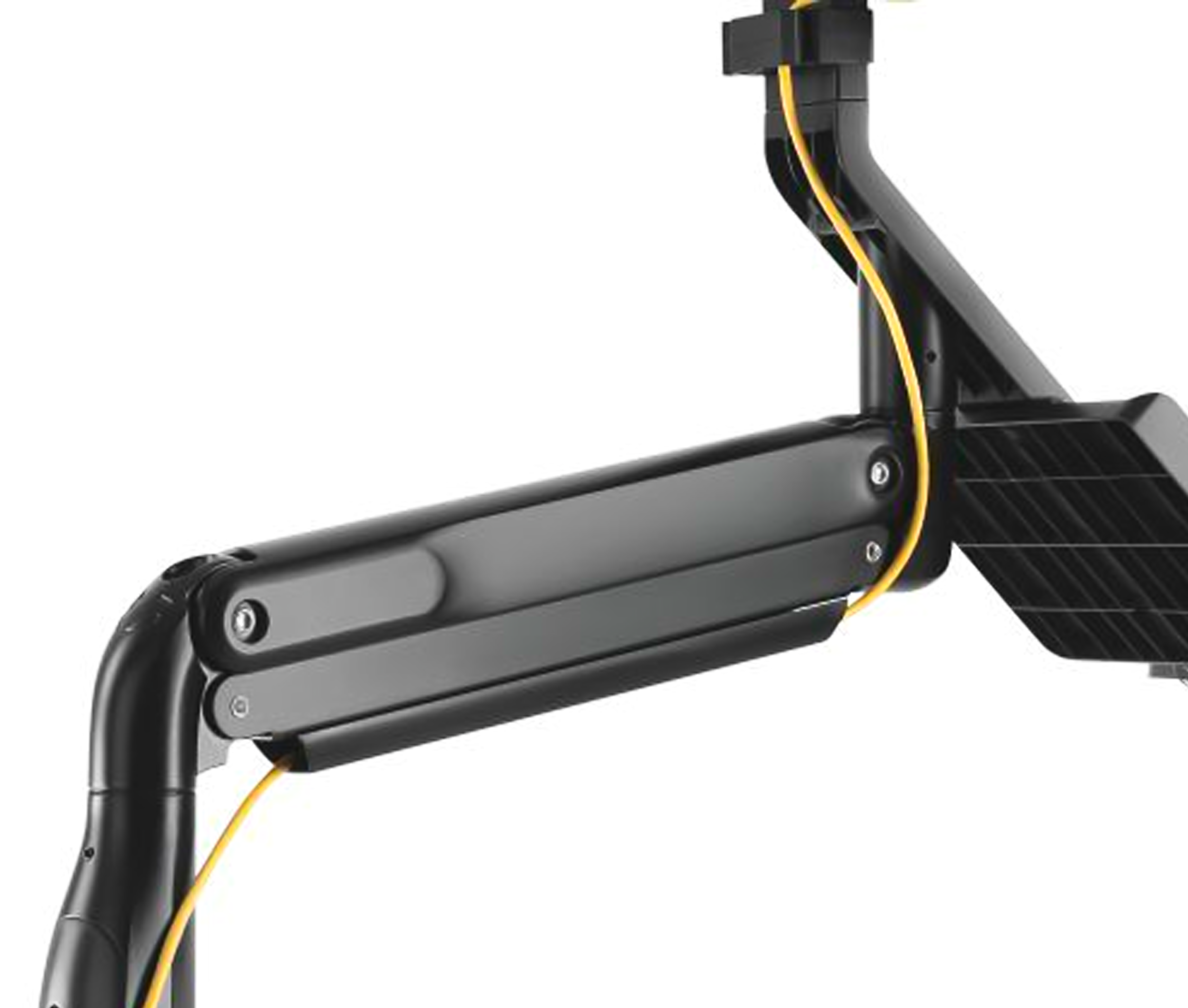 Rack Soporte Doble con Teclado de Escritorio y Pared para 2 Monitores 17 a 27 pulg / Trabaje parado o sentado