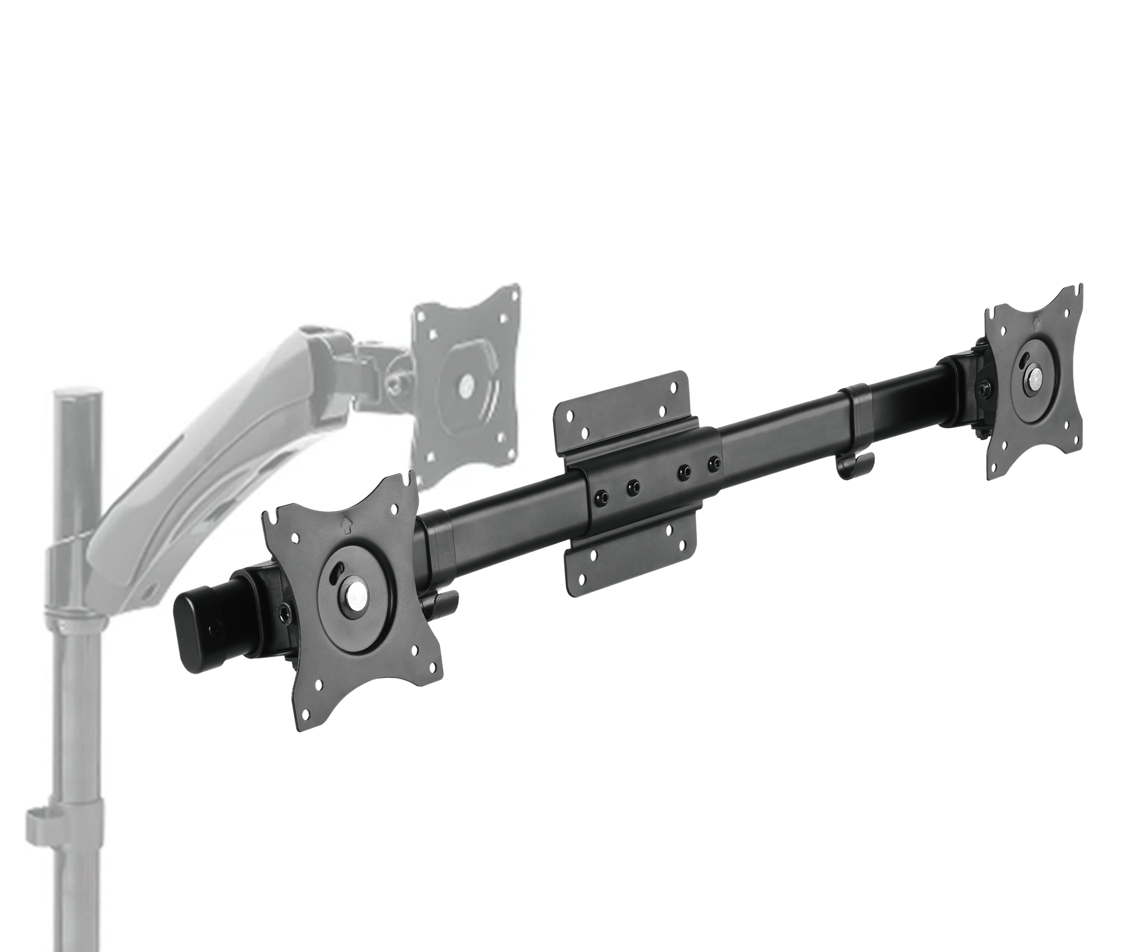 Convierte tu Rack Monitor Simple a Rack Doble Monitor 13 a 27 Pulg / Escritorio y Pared