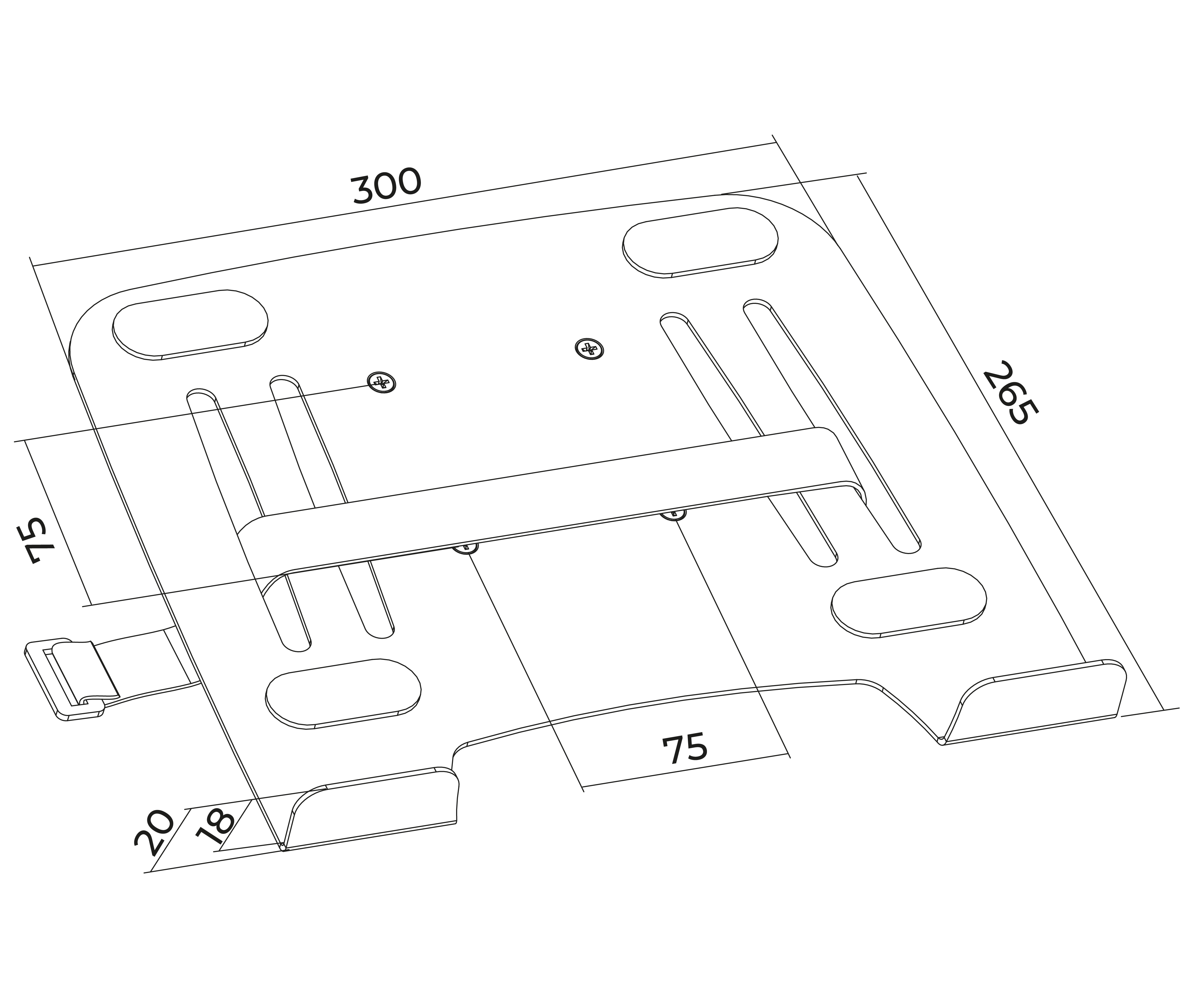 Bandeja De Adaptación Vesa Universal para Laptop Holder