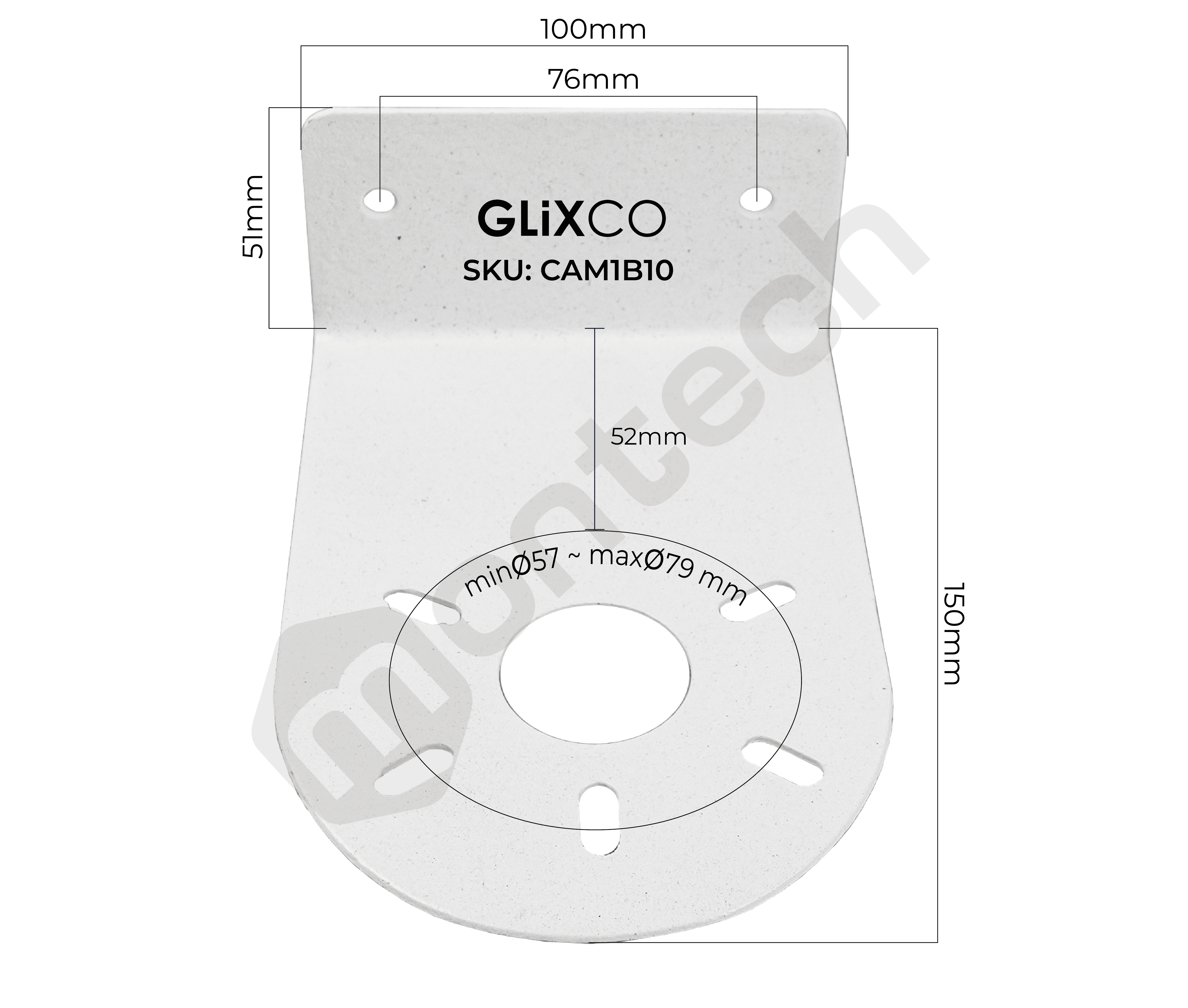 Soporte para Cámara de Seguridad - Montaje en Pared