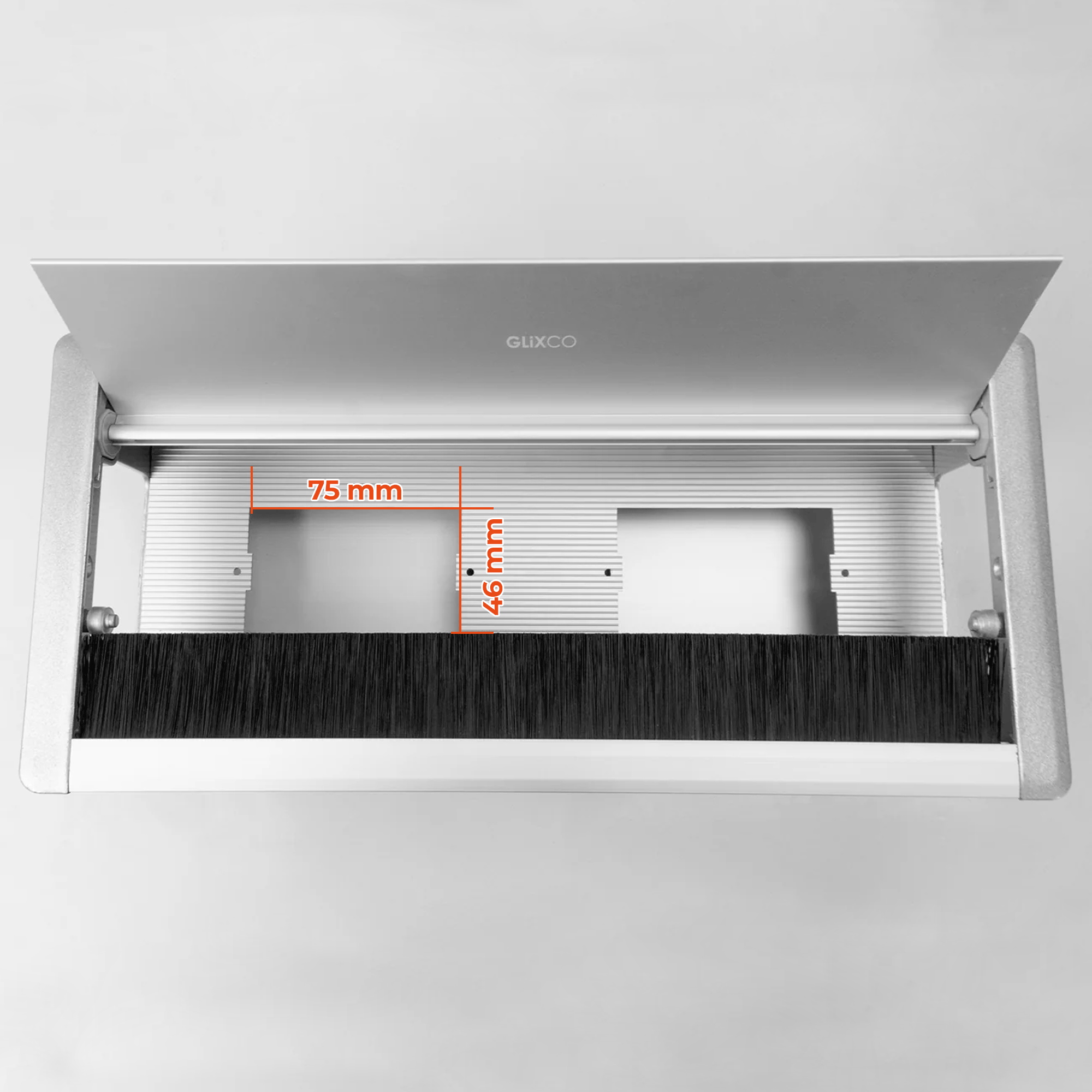 Caja de Conexion doble con Tapa cables de Aluminio (Largo. 30 x Anch. 13.6 cm)