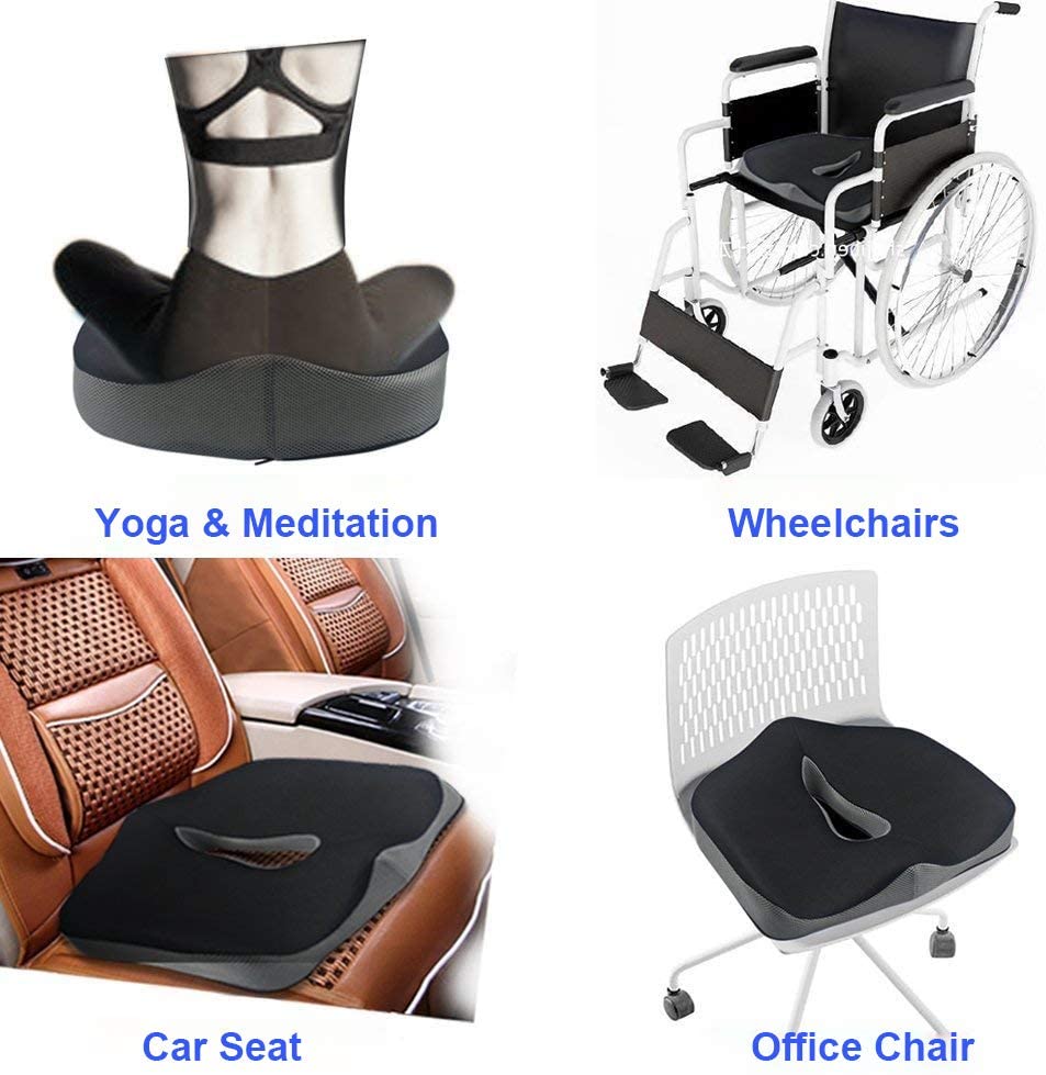 Cojín con Espuma Viscoelástica para Asiento - Alivia dolor de Espalda , prostata y otros