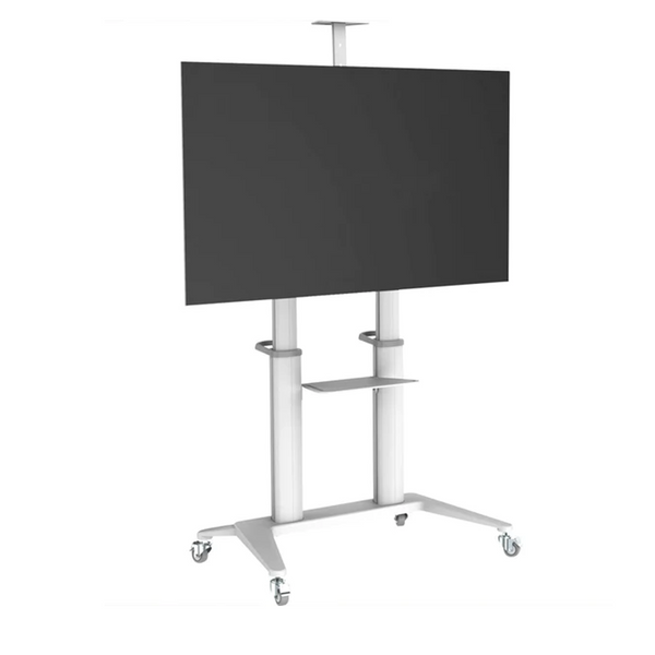 Pedestal Elegante Aluminio Blanco para TV 70 a 120 Pulg / VESA Max 1000x600mm