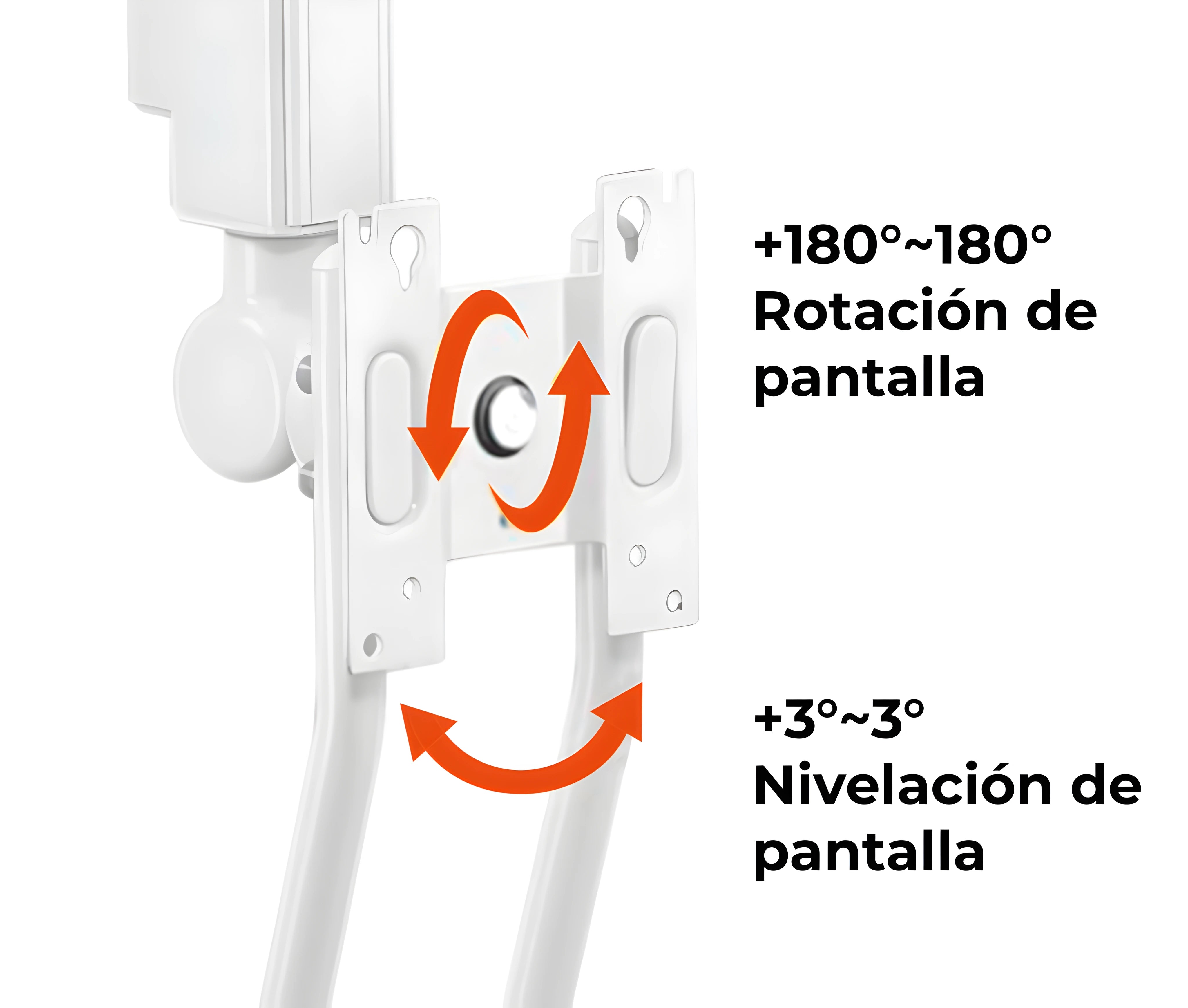 Rack Soporte con Brazo Ergonómico de Pared para Monitor 17 a 32 Pulg / Uso Médico y Hospitalario