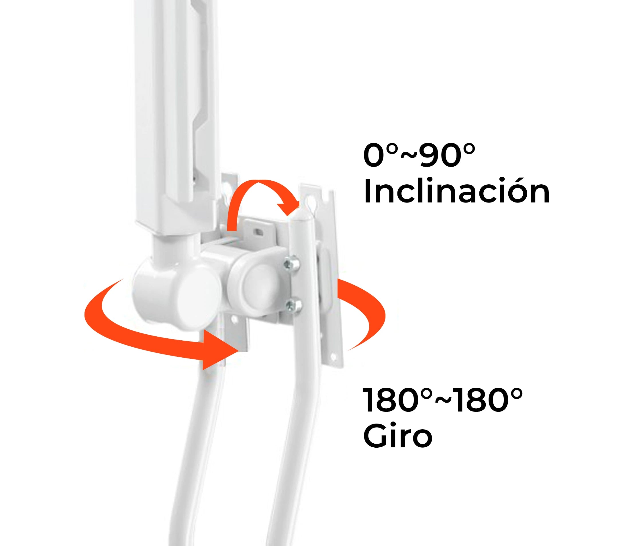 Rack Soporte con Brazo Ergonómico de Pared para Monitor 17 a 32 Pulg / Uso Médico y Hospitalario