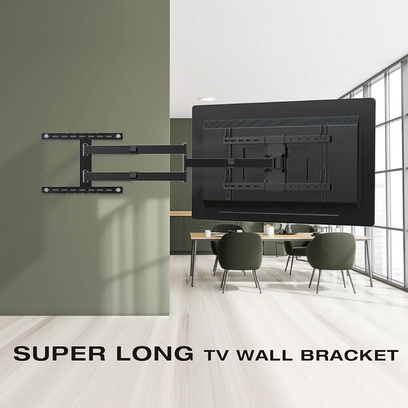 Rack Giratorio TV 32 a 75 Pulg / VESA Max 600x400mm / Carga 45 kg / Brazo extendido 100 cm
