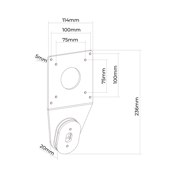 Rack Soporte Doble Brazo con Gas Spring de Escritorio para Monitor Apple iMac 24" M1 Chip y Laptop 10 a 15 Pulg / Puerto USB y Audio