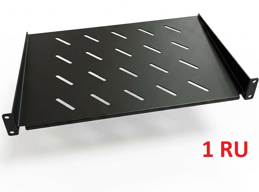 BANDEJA VENTILADA PARA GABINETE 19" / 1RU / 30 CM (Prof.)