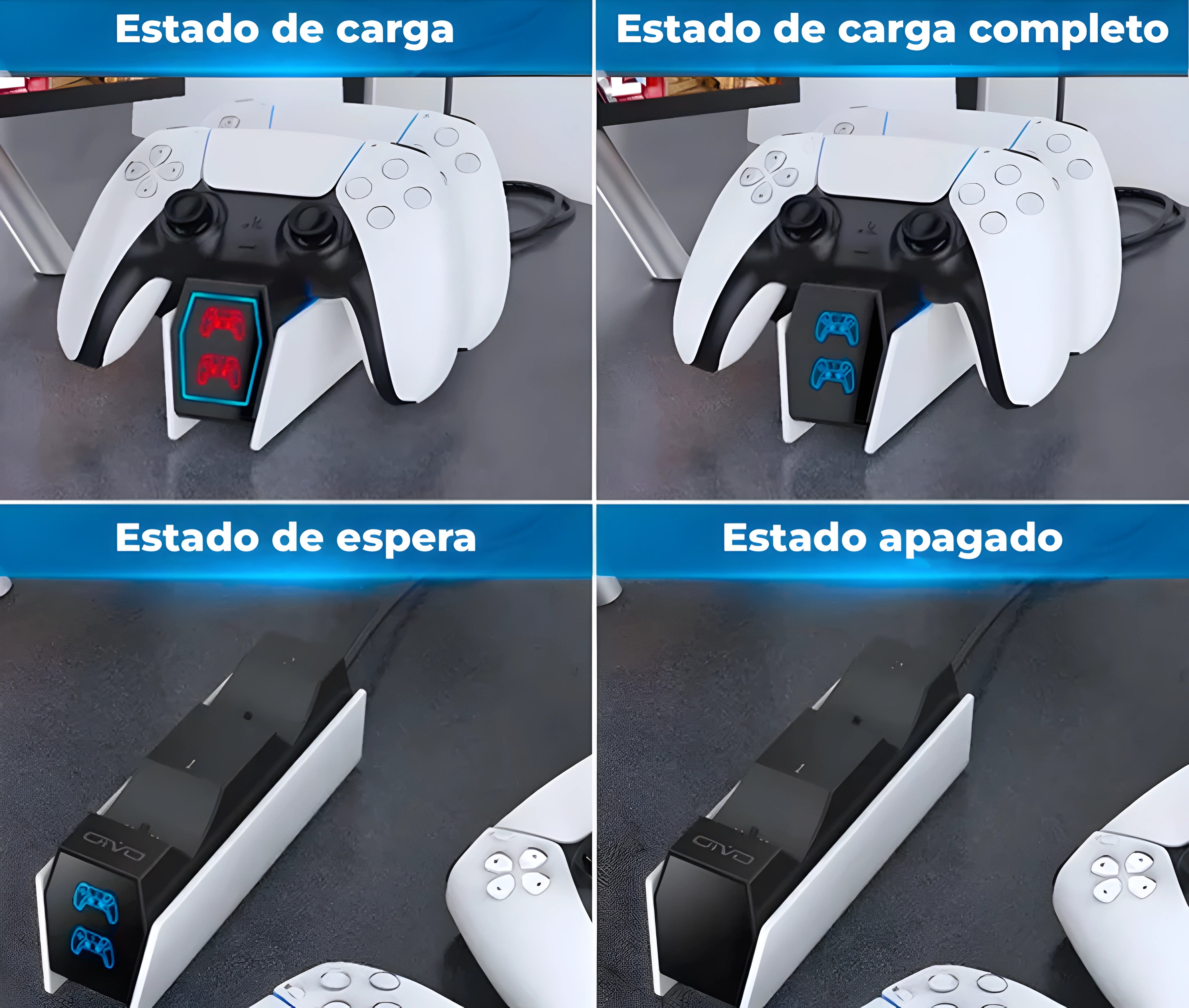 Cargador para Mandos de PlayStation 5 / PS5 - Estación De Carga Doble