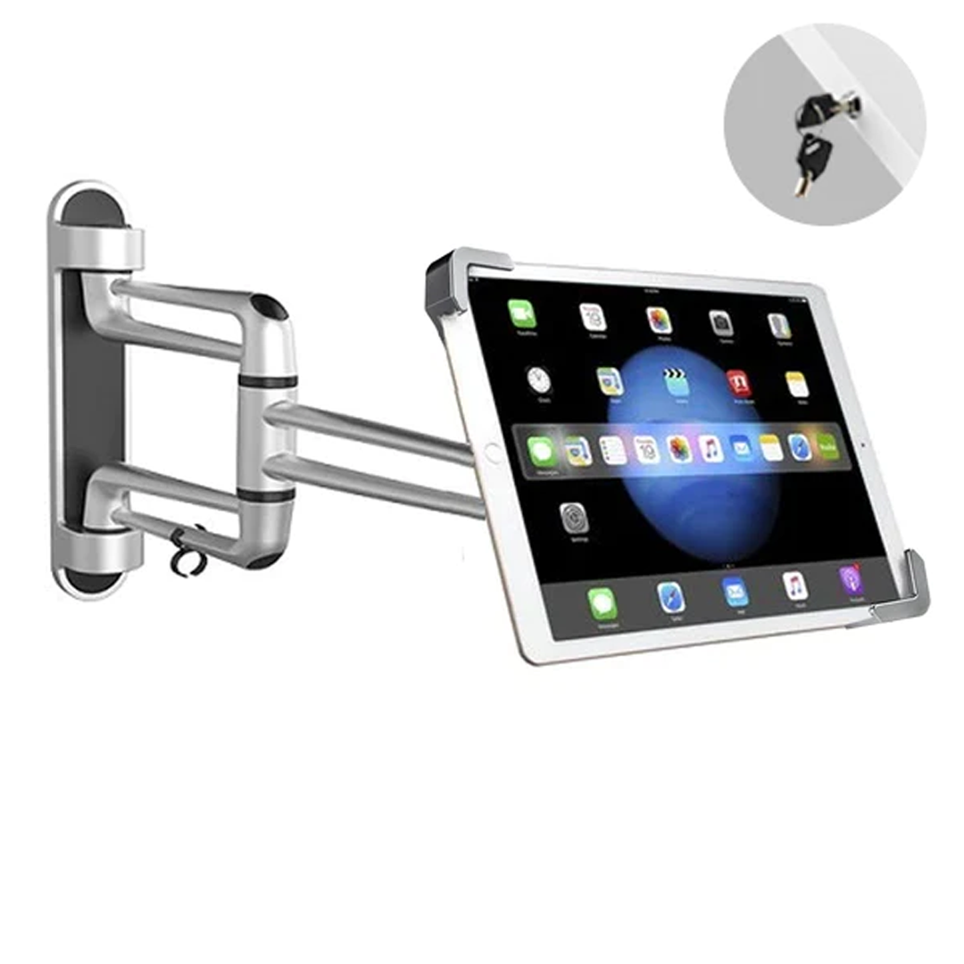 Soporte Giratorio con Llave de seguridad para Tablet de 7 a 11 Pulg / Pared