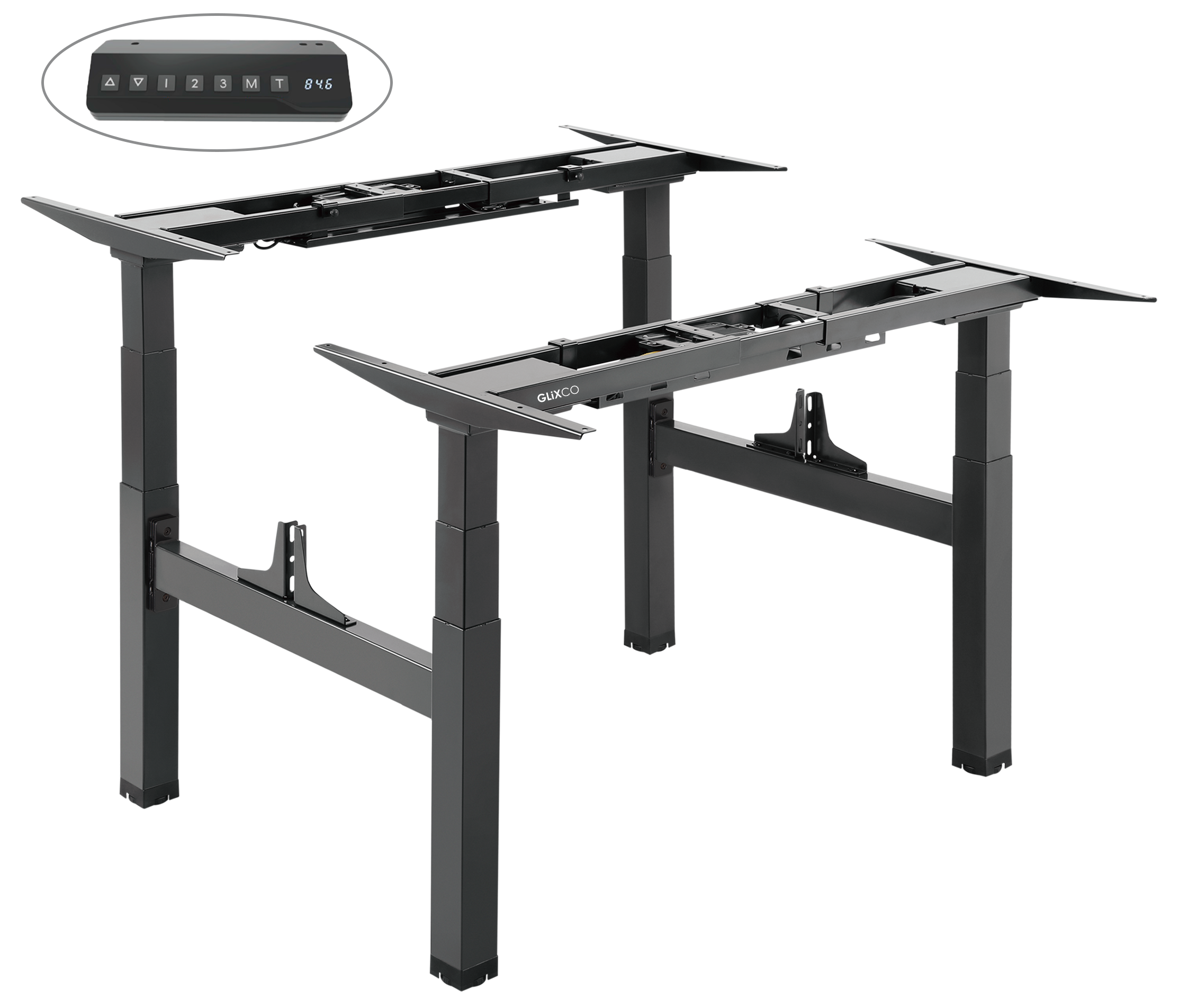 Escritorio Eléctrico con Motor Cuádruple y Columna Cuadrada