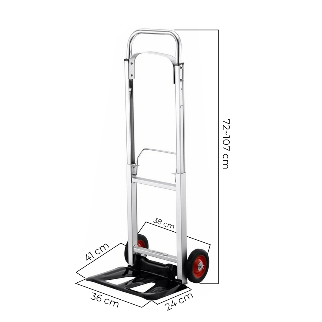 Coche carreta Plegable de Aluminio- Carga 90 Kg