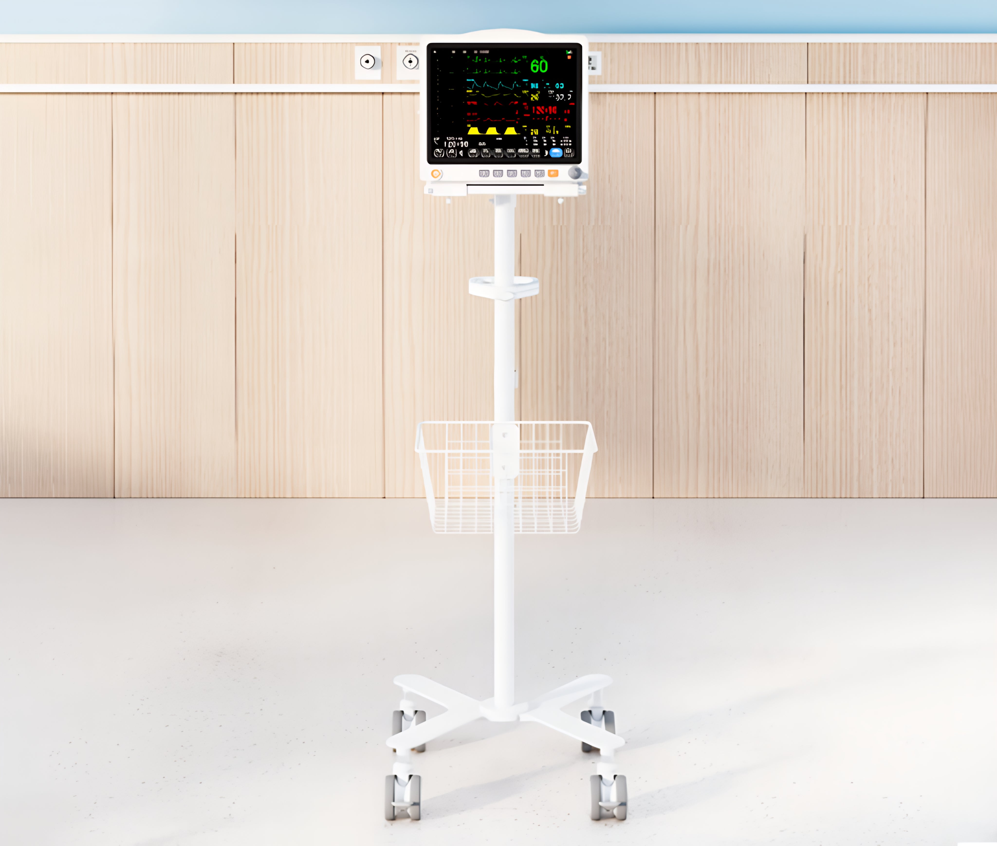 Carro para Monitor Medico Multiparametro