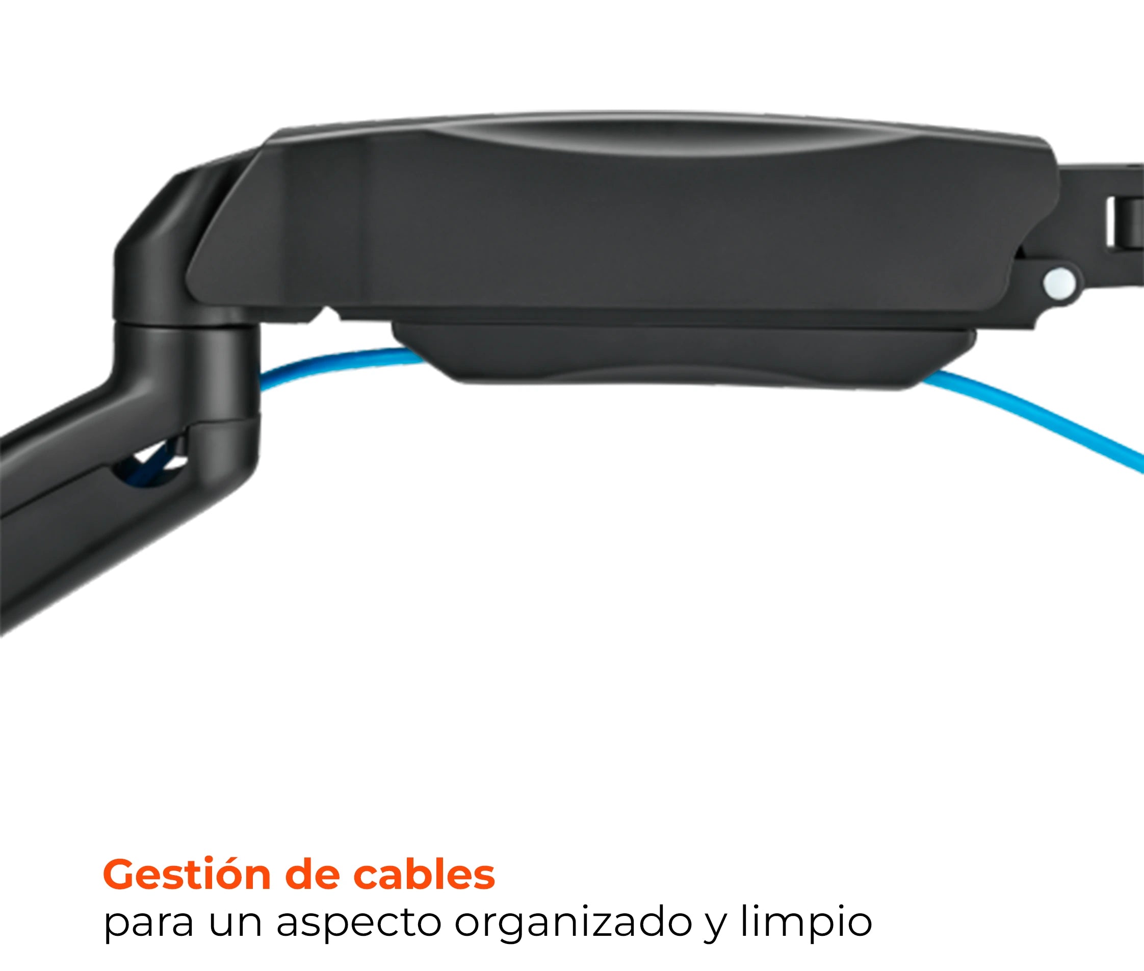 Rack Soporte Doble Brazo con Gas Spring para 2 Monitores 17 A 32 Pulg