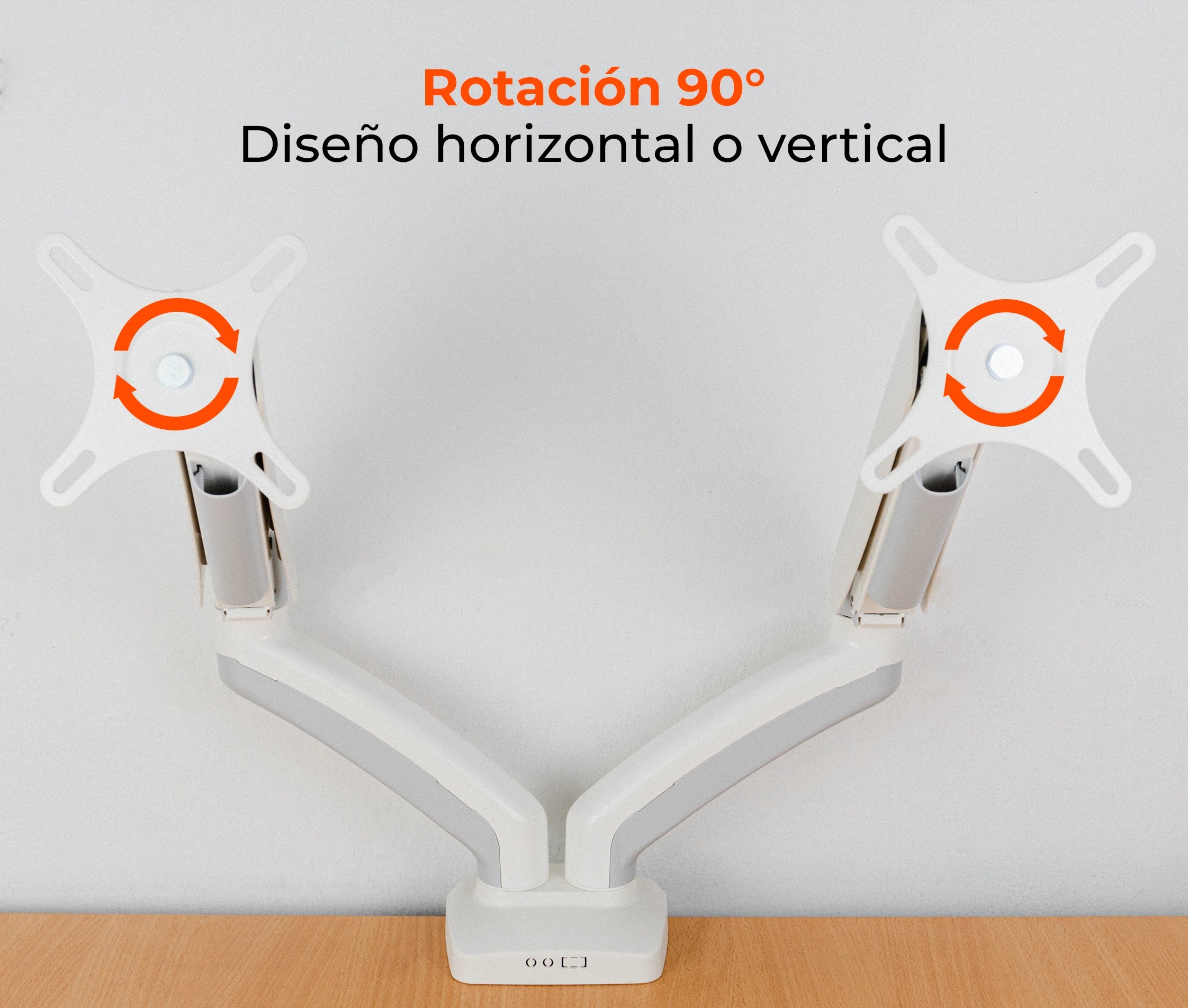 Rack Soporte Doble Brazo de Escritorio 2 Monitores 17 a 32 Pulg