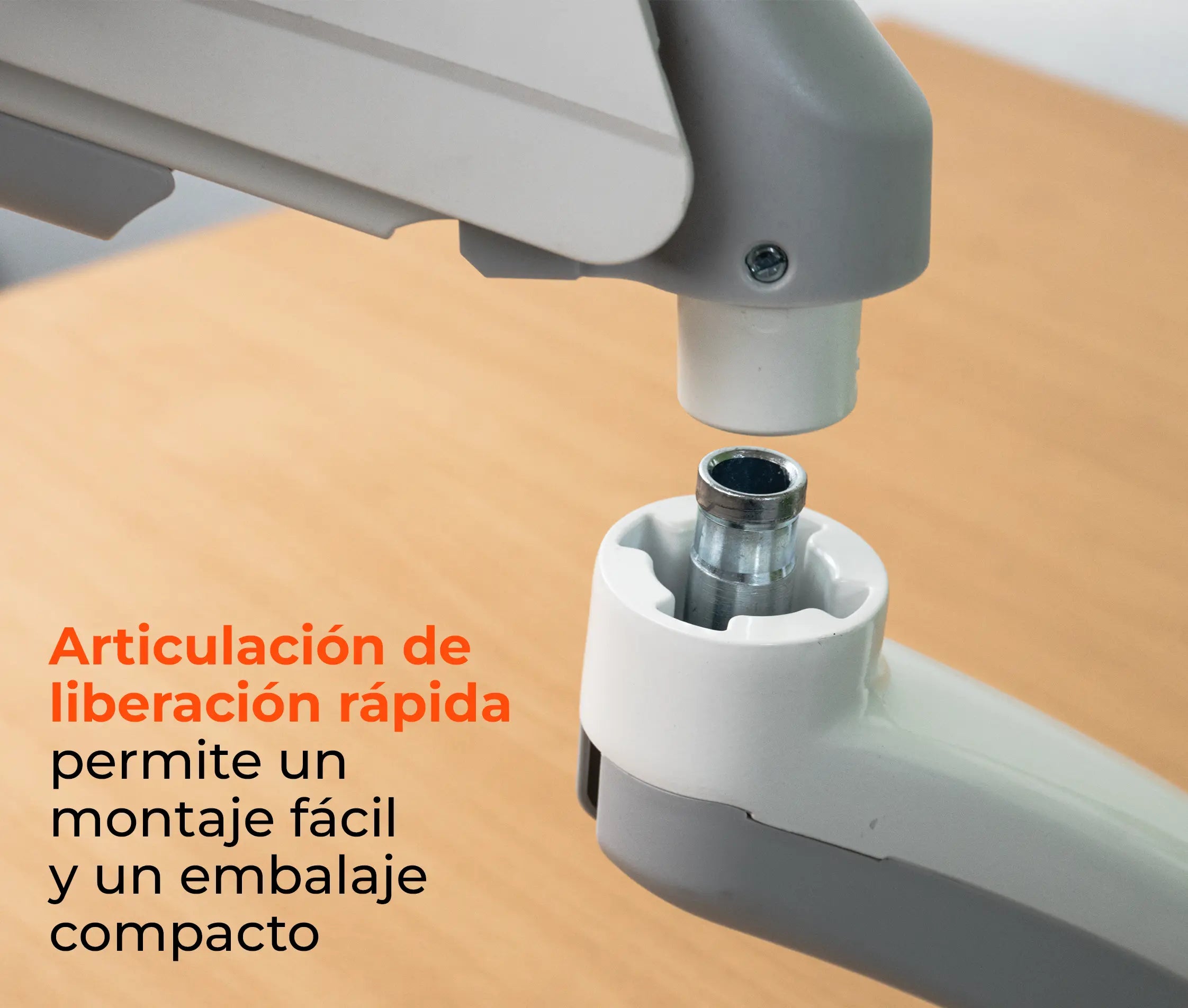 Rack Soporte Doble Brazo de Escritorio 2 Monitores 17 a 32 Pulg