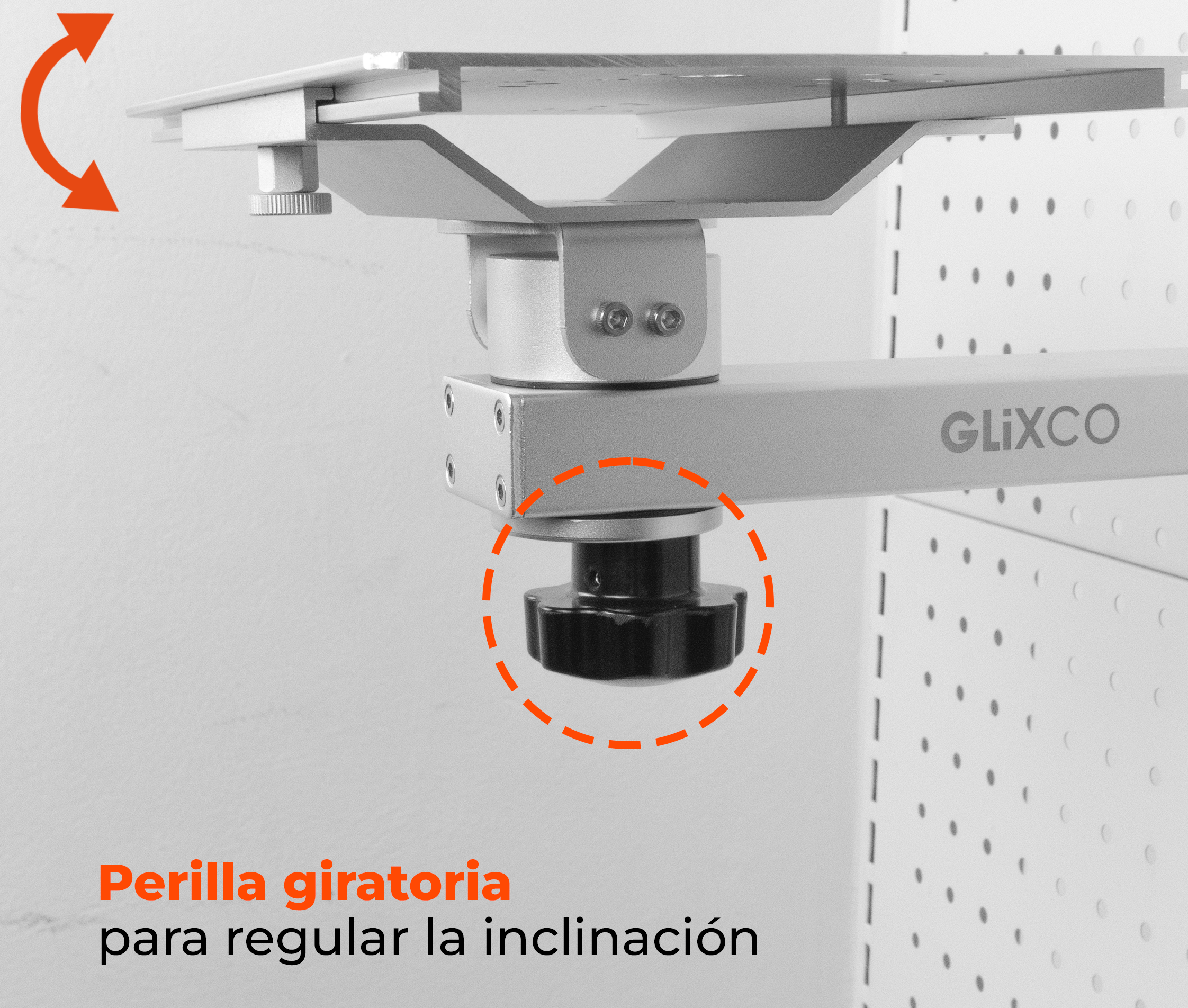 Soporte de Pared Brazo para Monitor Medico Multiparametro / Altura regulable