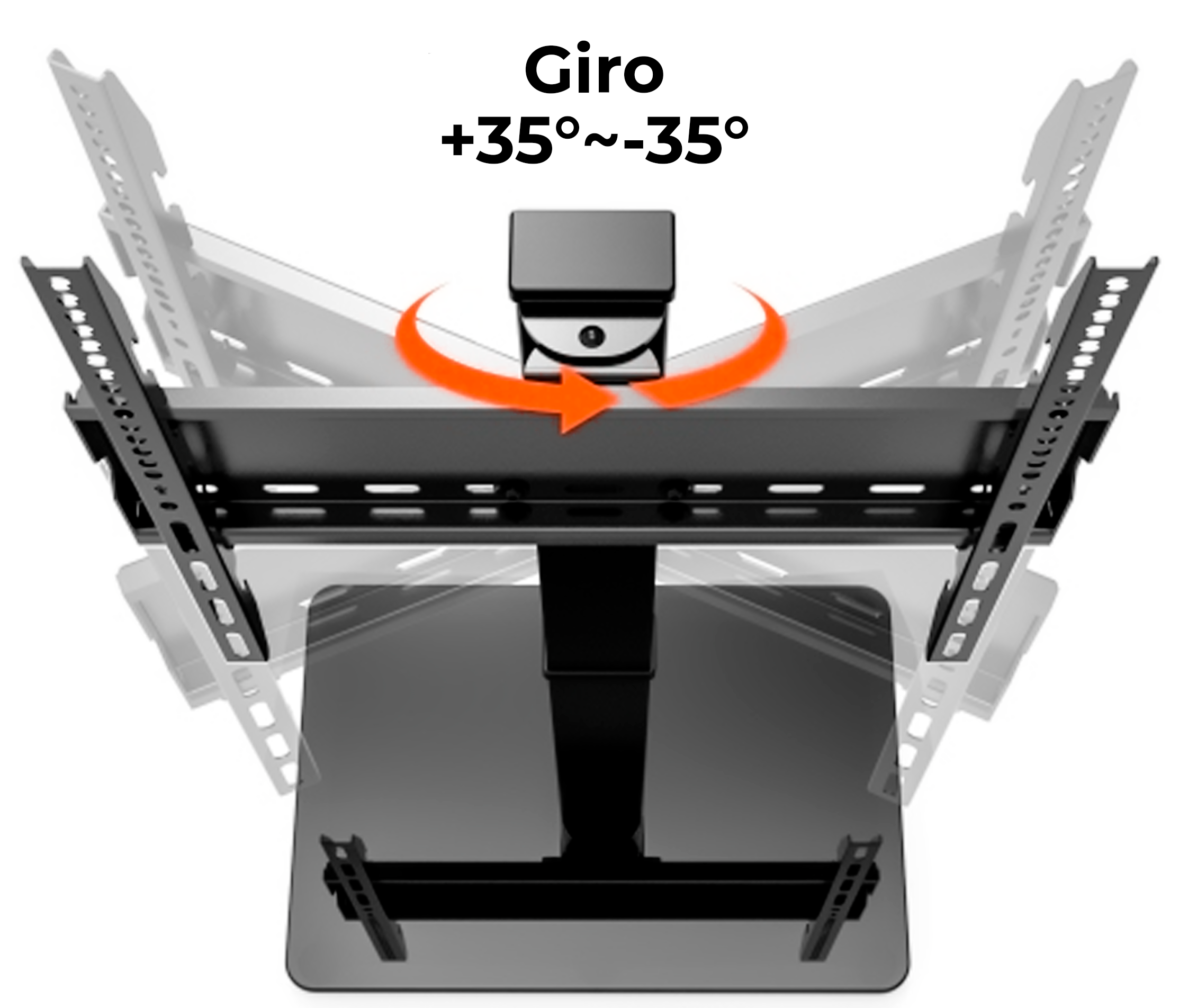 Soporte Base Giratoria para TV 32 a 55 Pulg / VESA Max 400x400mm / Carga 40 kg