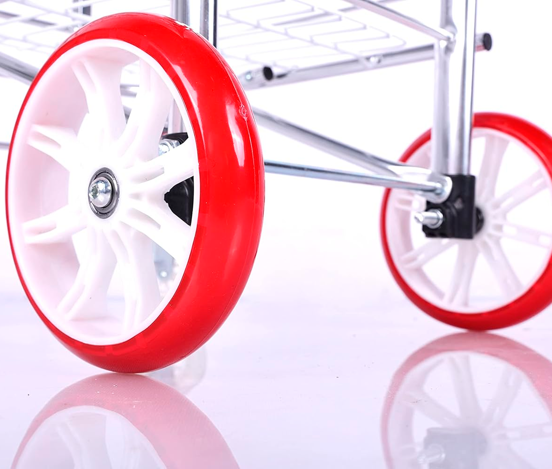 Coche de compras para Mercado / Carrito Plegable - Aluminio - 4 Ruedas