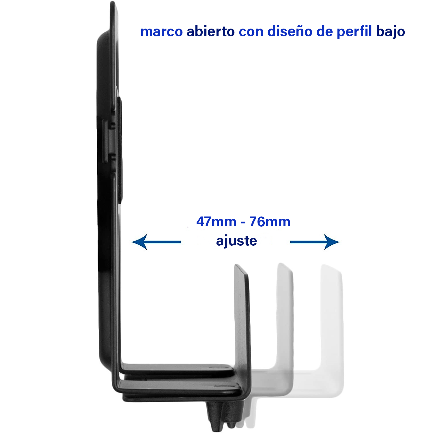 Soporte Pared Universal para Nintendo Switch / XBOX Series S - Ancho Regulable 4.7 a 7.6cm