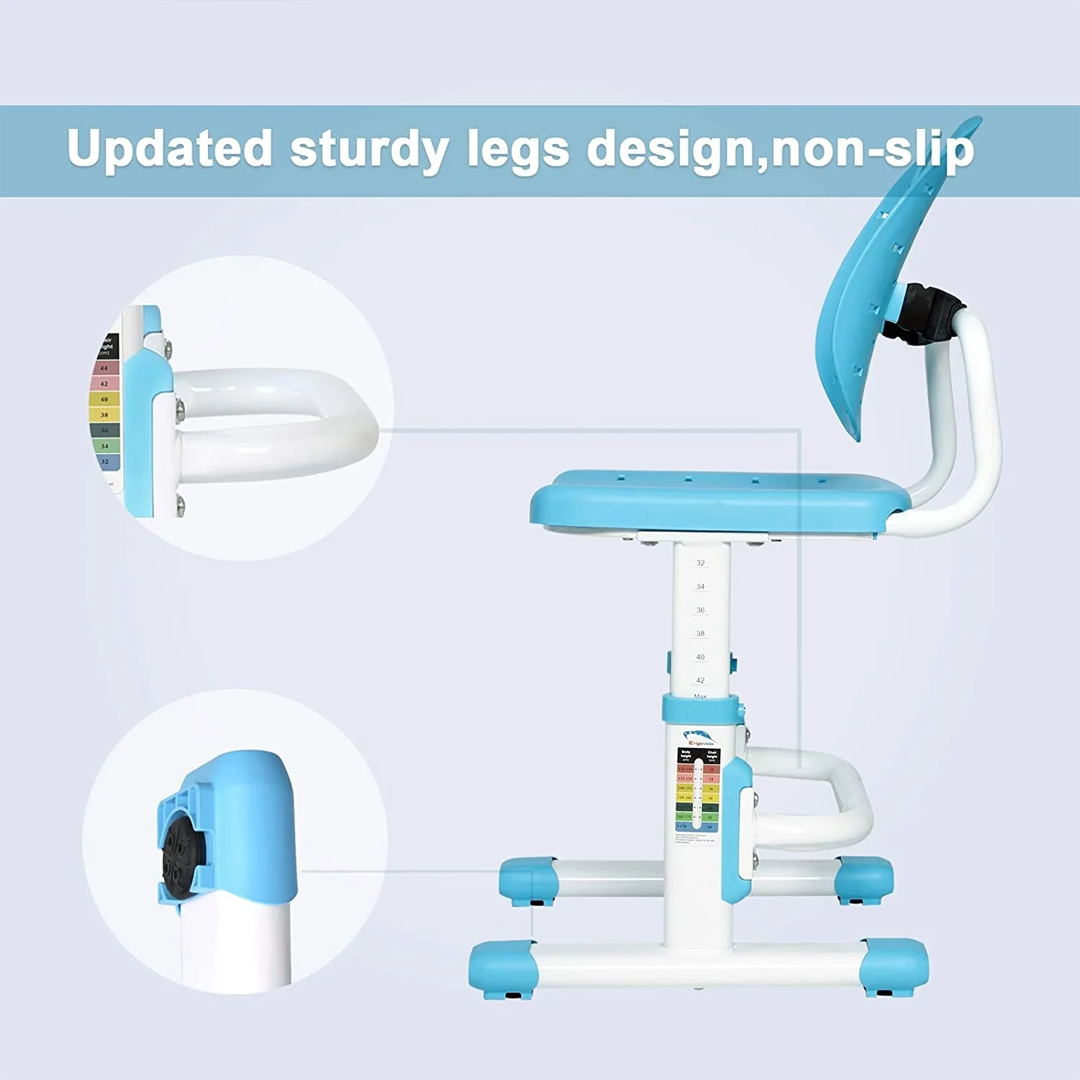 Silla Ergonómico Ajustable para Niños 3 a 13 años - Espaldar Divido