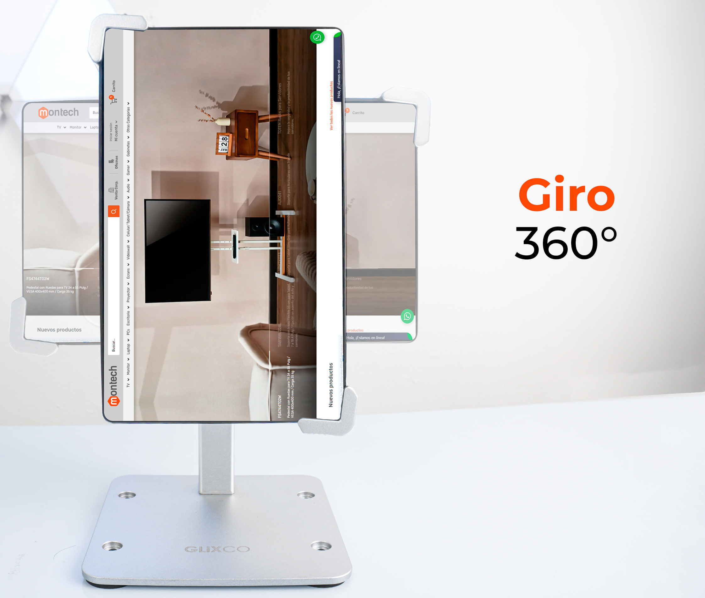 Soporte Antirrobo con Llave de Seguridad para Tablet 7 a 14 Pulg