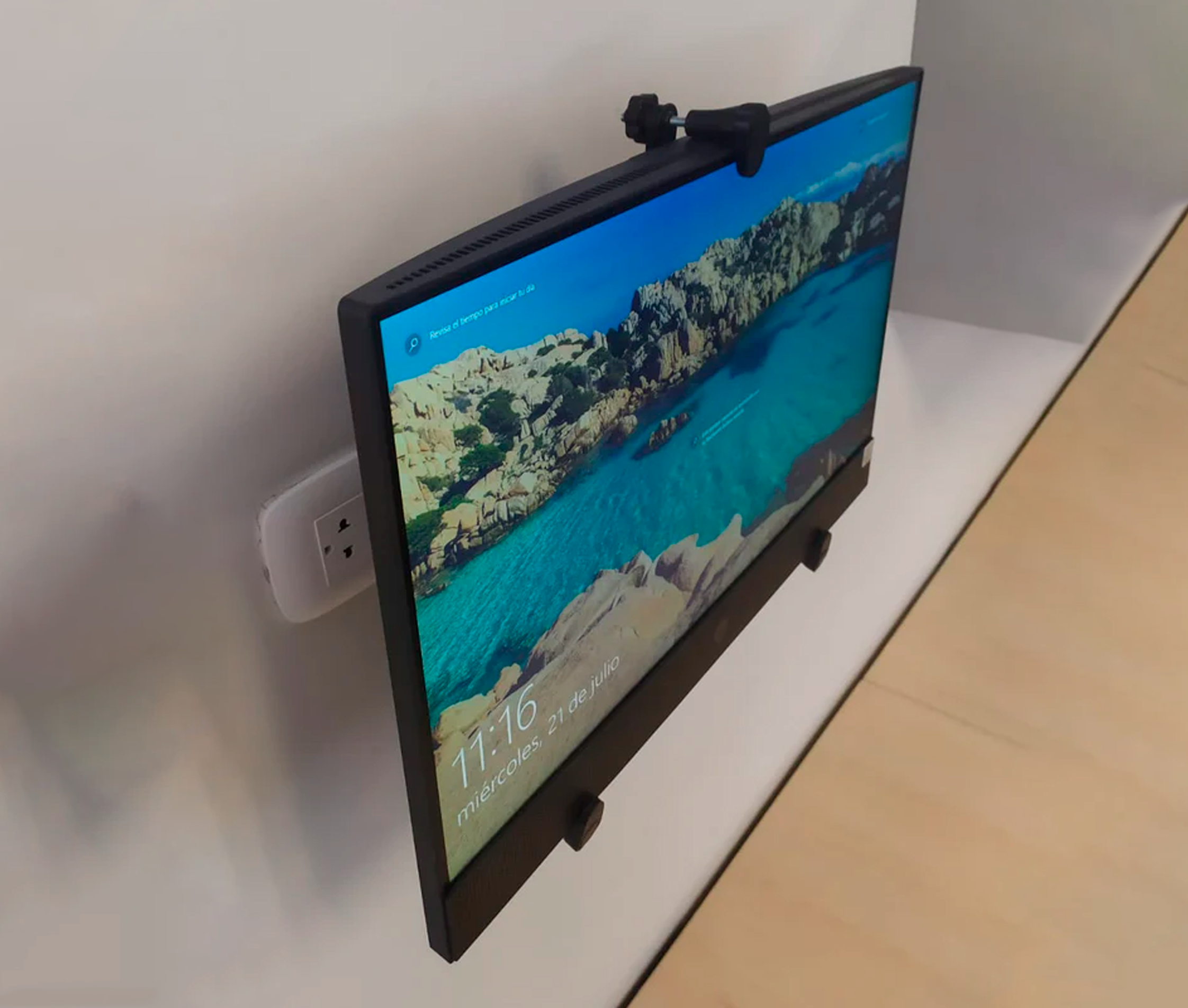 Adaptador VESA para monitor 17 a 27 Pulg / Sin agujeros de fijación