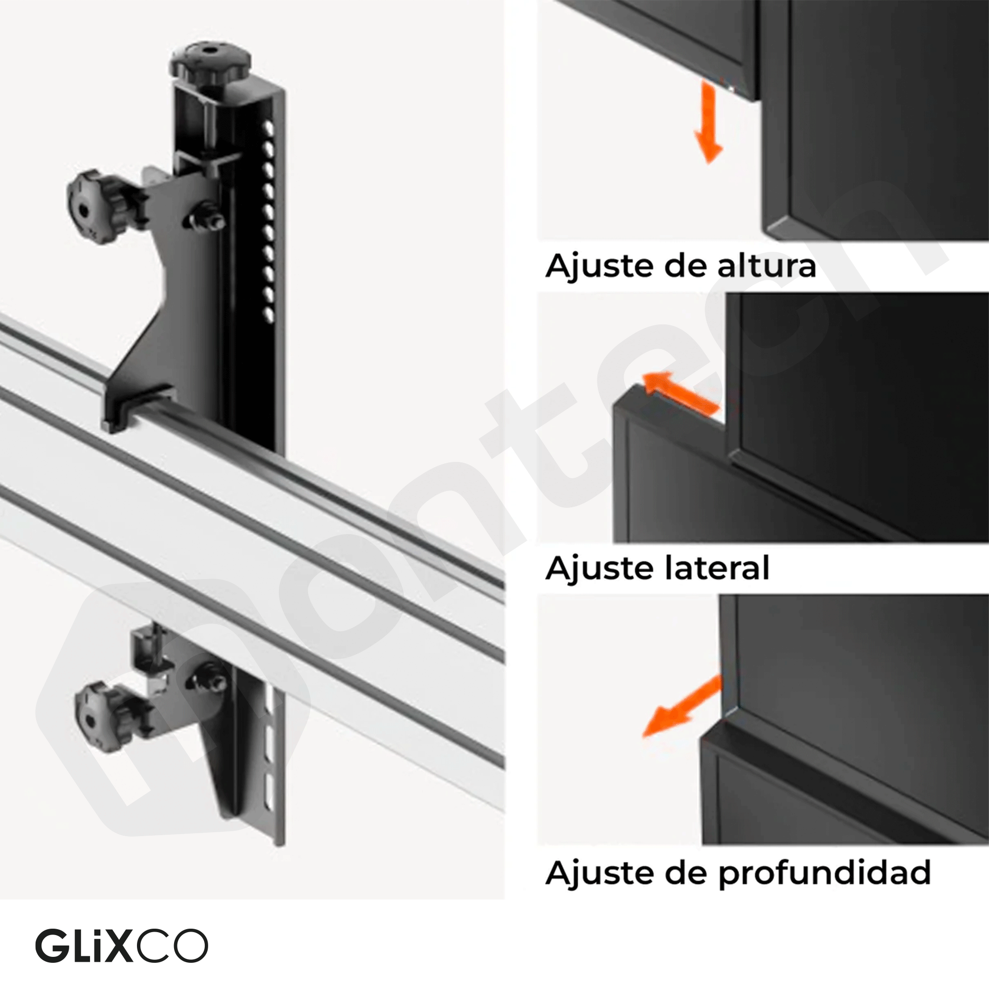 Pedestal para Doble Pantalla Videowall TV 40 a 65 pulg / VESA Max 600x400mm / Carga 50 kg