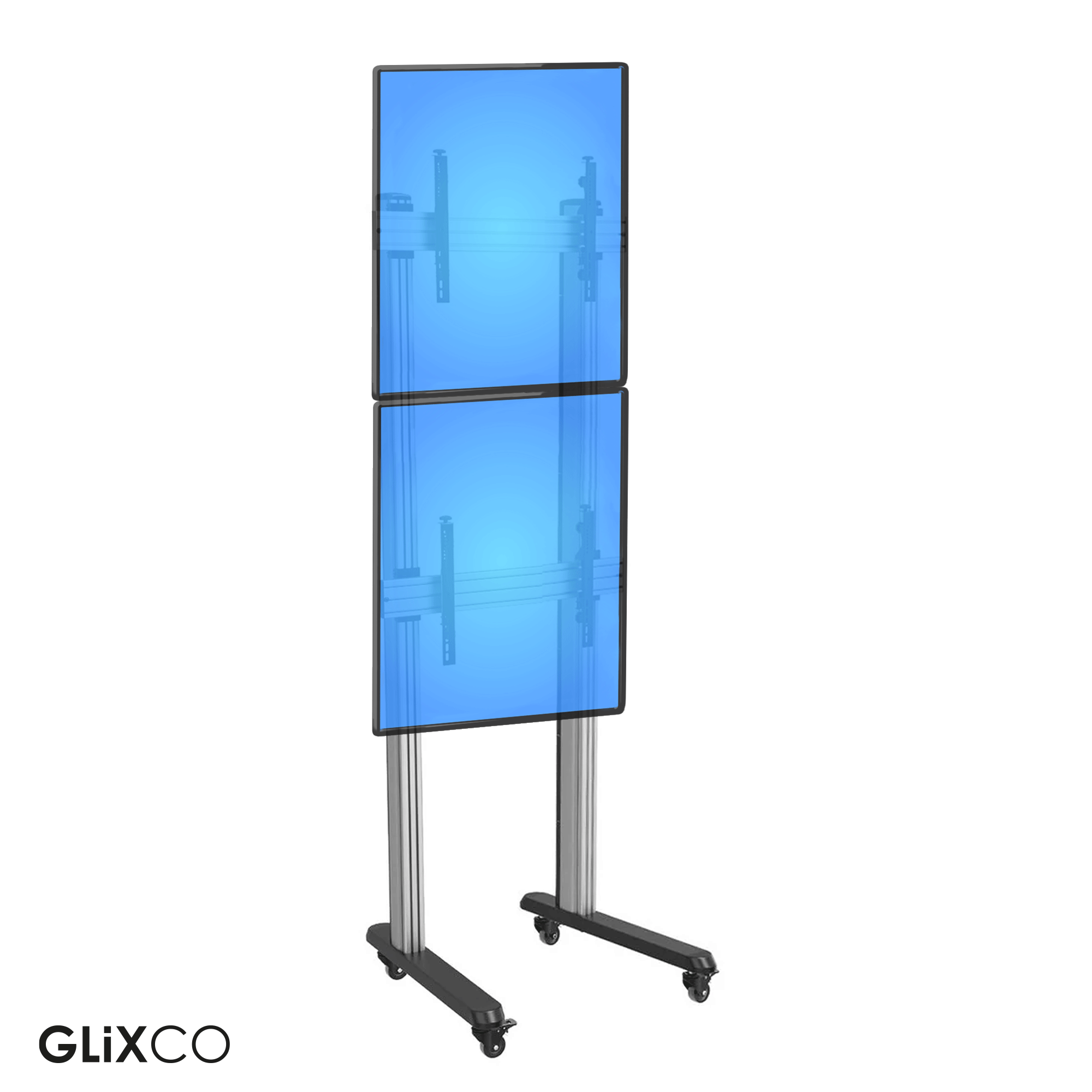 Pedestal para Doble Pantalla Videowall TV 40 a 65 pulg / VESA Max 600x400mm / Carga 50 kg