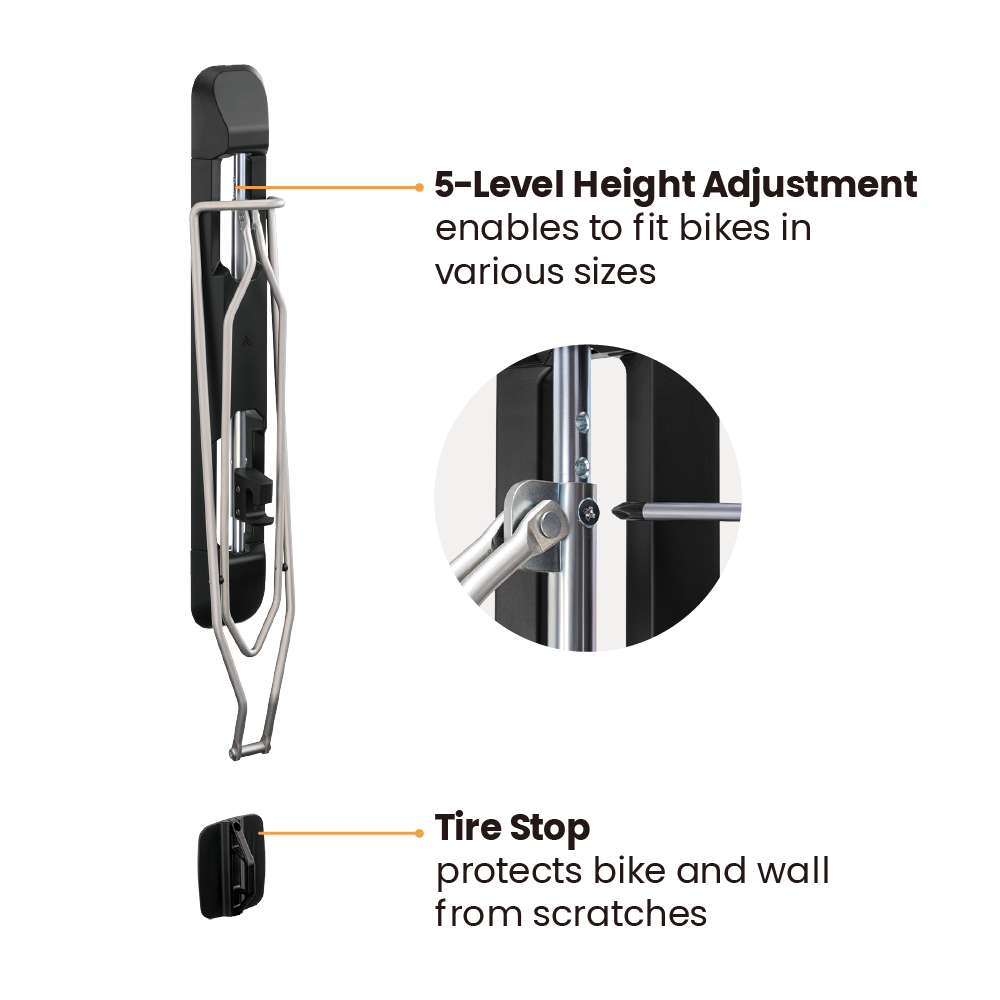 Rack Giratorio Para Bicicleta - No requiere cargar la bicicleta