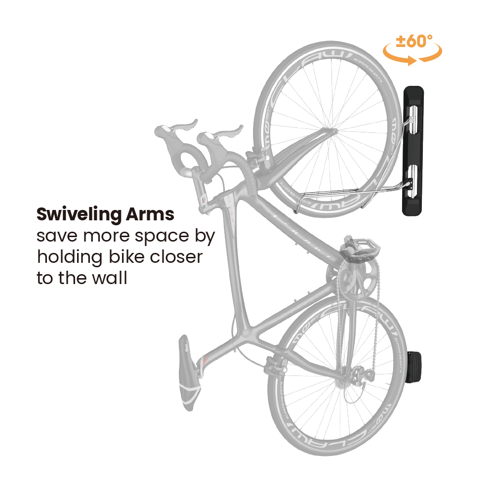 Rack Giratorio Para Bicicleta - No requiere cargar la bicicleta